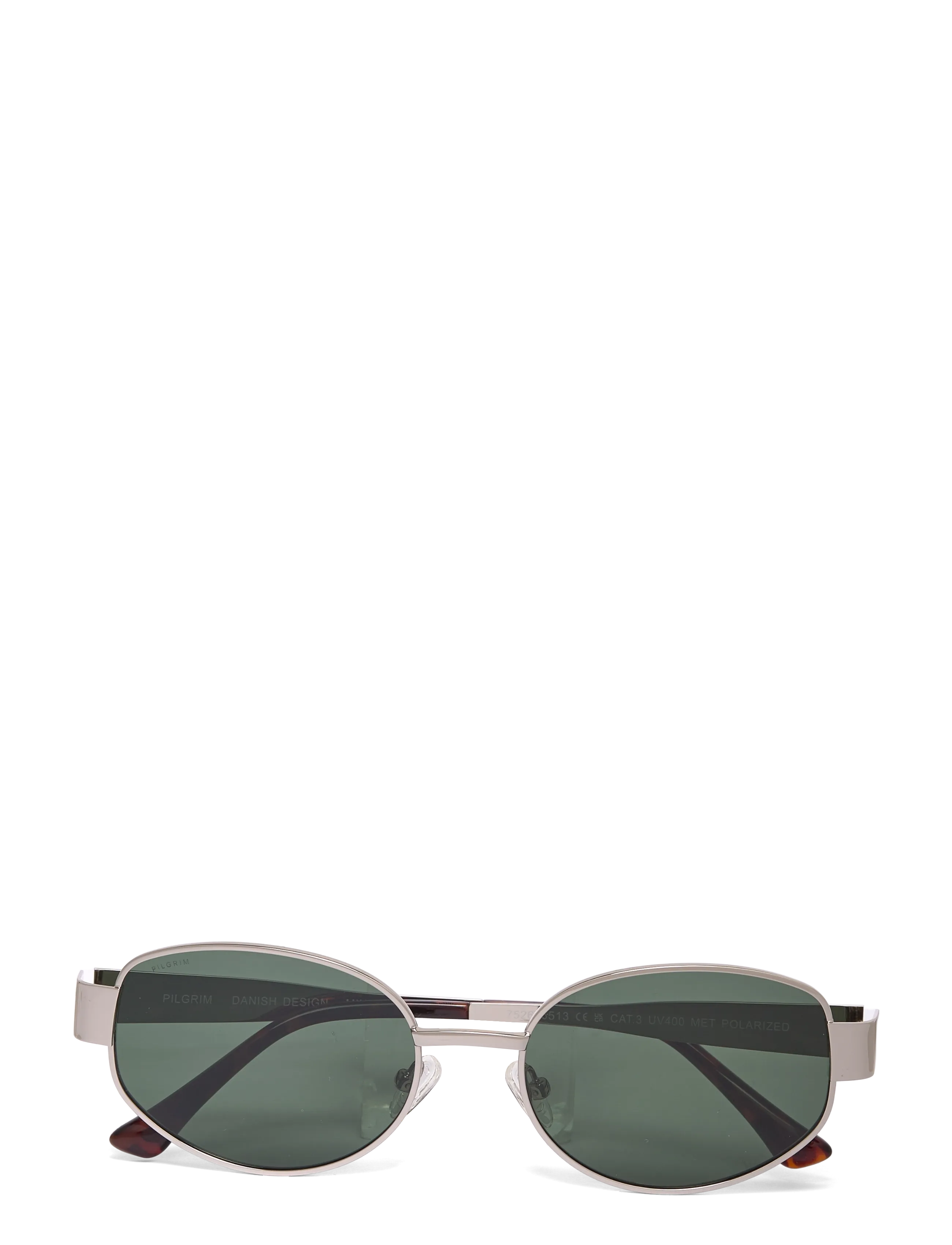 Pilgrim Reilly Sunglasses Brown/Silver, One Size, Sunglasses, Braun - Round Frame Frauen