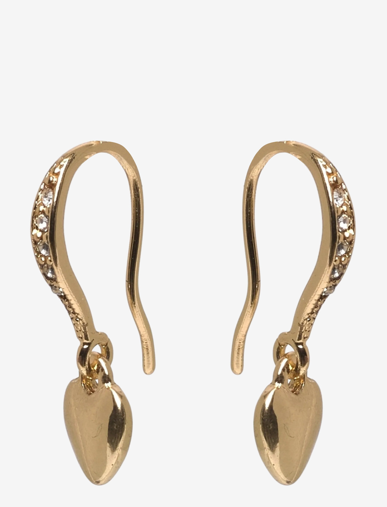 Pilgrim - DIXIE heart earrings gold-plated - ohrhänger - gold plated - 0