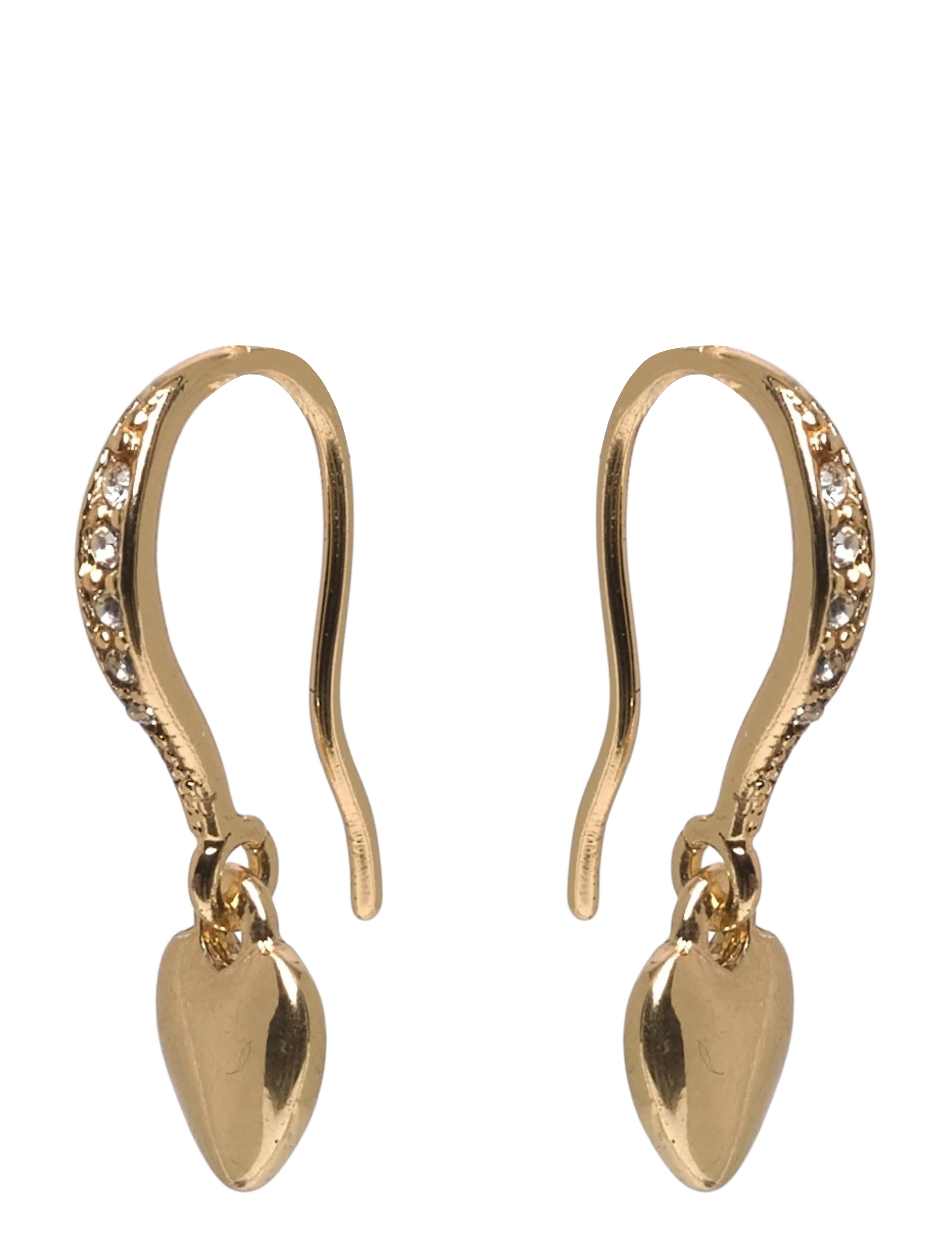 DIXIE heart earrings gold-plated - GOLD PLATED