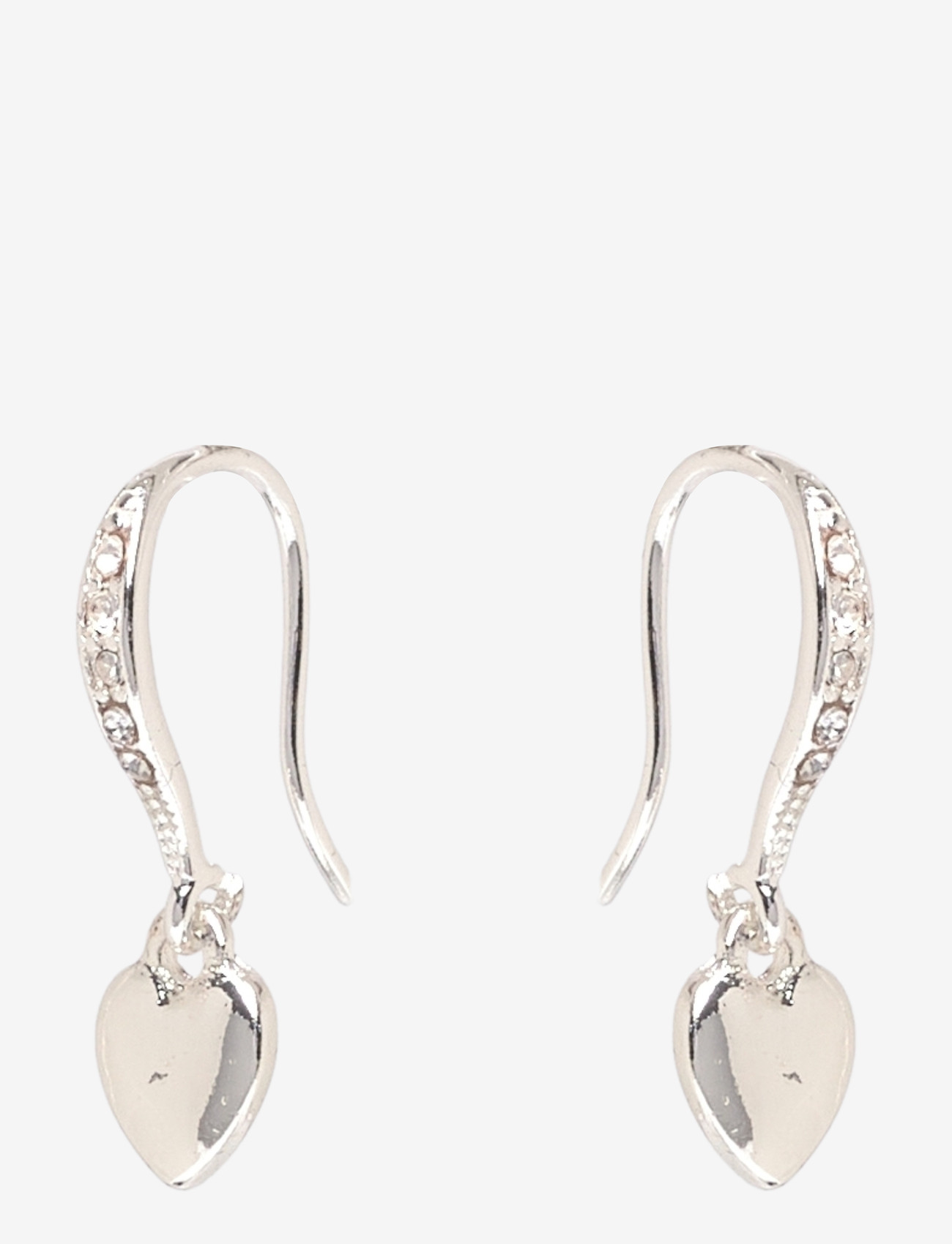 Pilgrim - DIXIE heart earrings silver-plated - Øreringe med vedhæng - silver plated - 0