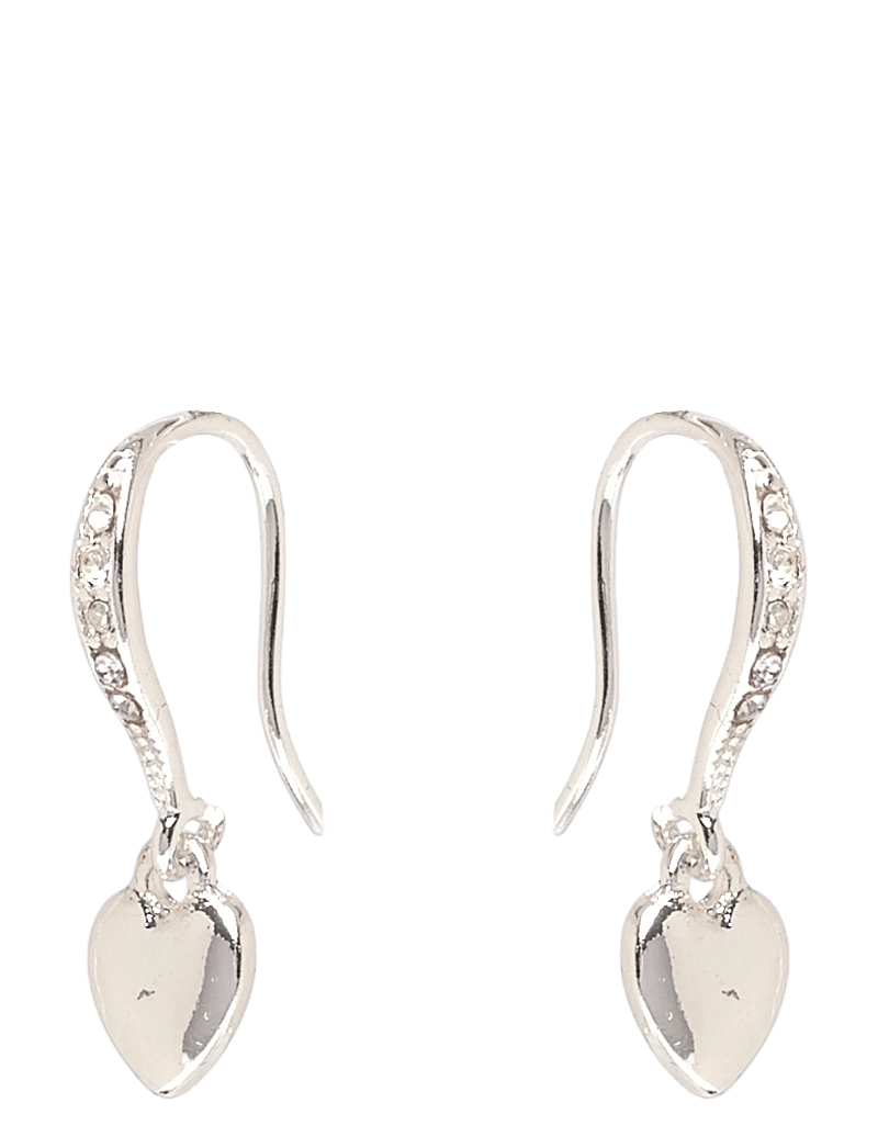 Pilgrim - DIXIE heart earrings silver-plated - Øreringe med vedhæng - silver plated - 0