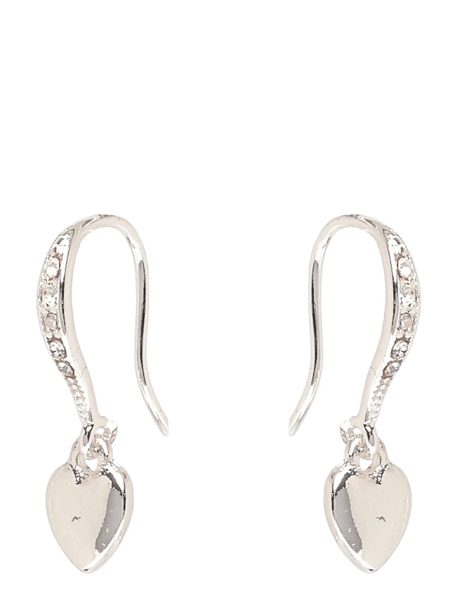 Pilgrim - DIXIE heart earrings silver-plated - kabamieji auskarai - silver plated - 0