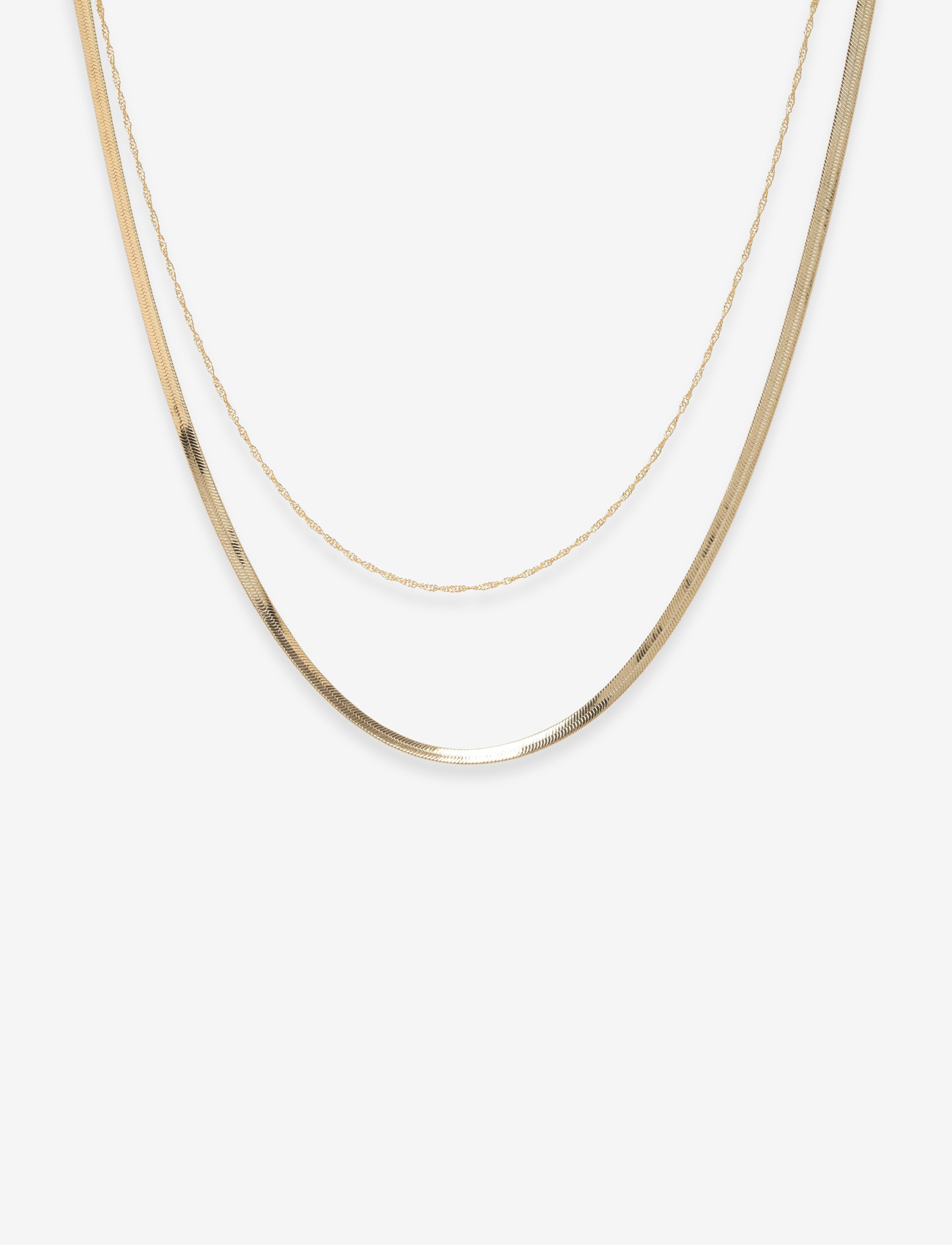 Pilgrim - EA necklace 2-in-1 gold-plated - konfirmationstøj - gold plated - 0