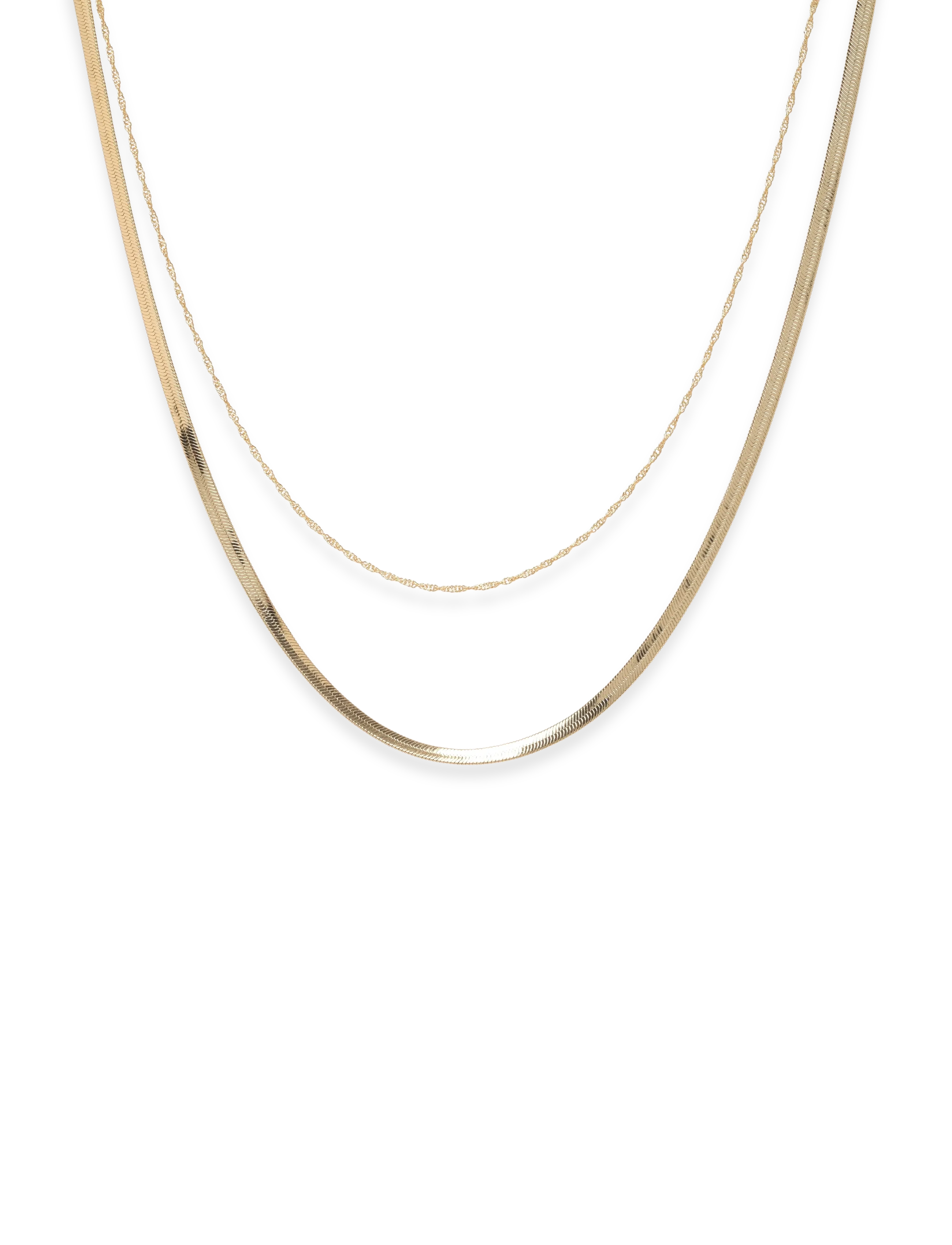 Pilgrim EA necklace 2-in-1 gold-plated - Pilgrim - GOLD PLATED / gold