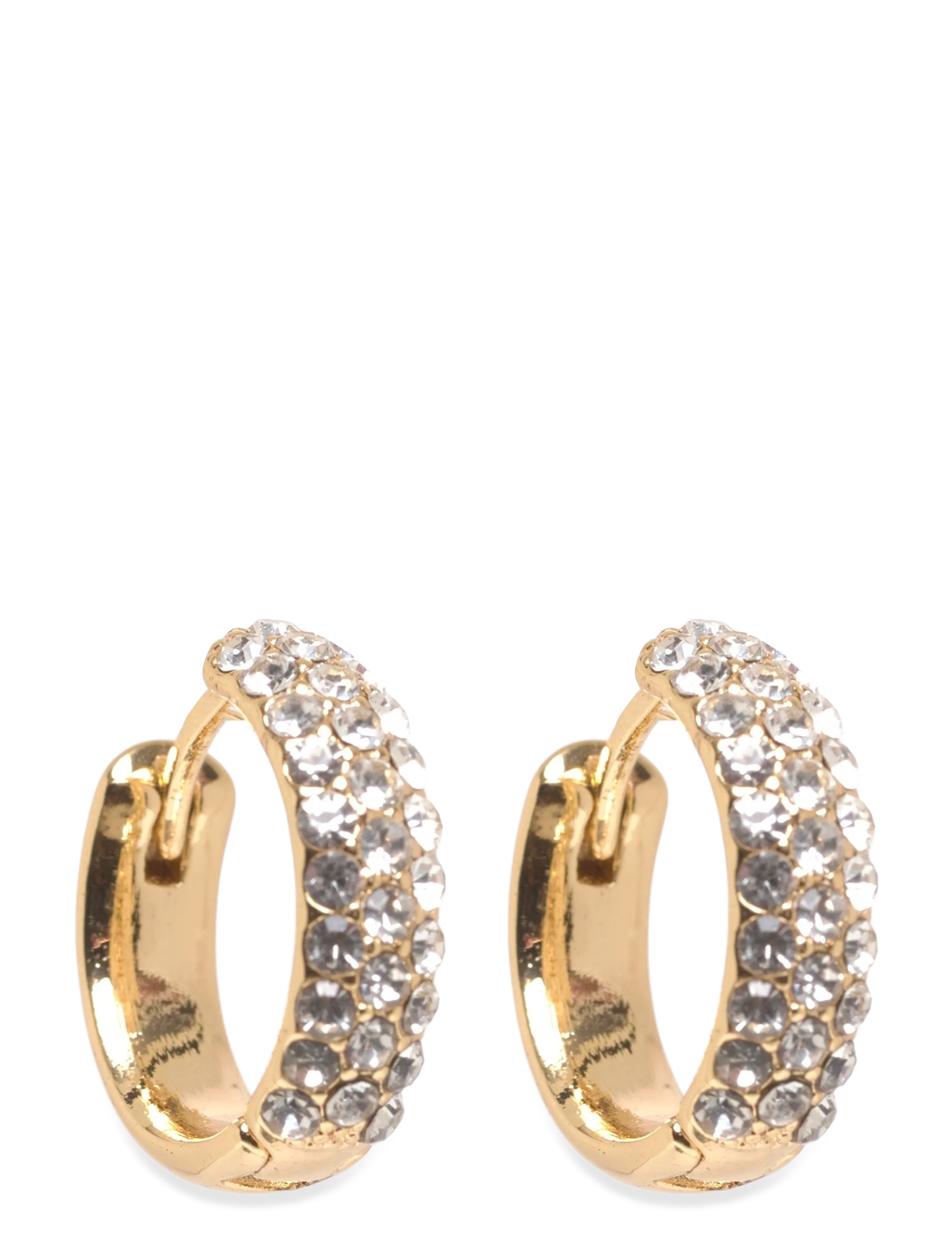 Shea Crystal Hoop Earrings Gold-Plated