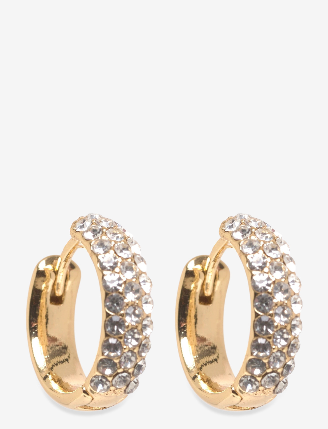 Pilgrim - SHEA crystal hoop earrings gold-plated - hoops kõrvarõngad - gold plated - 0