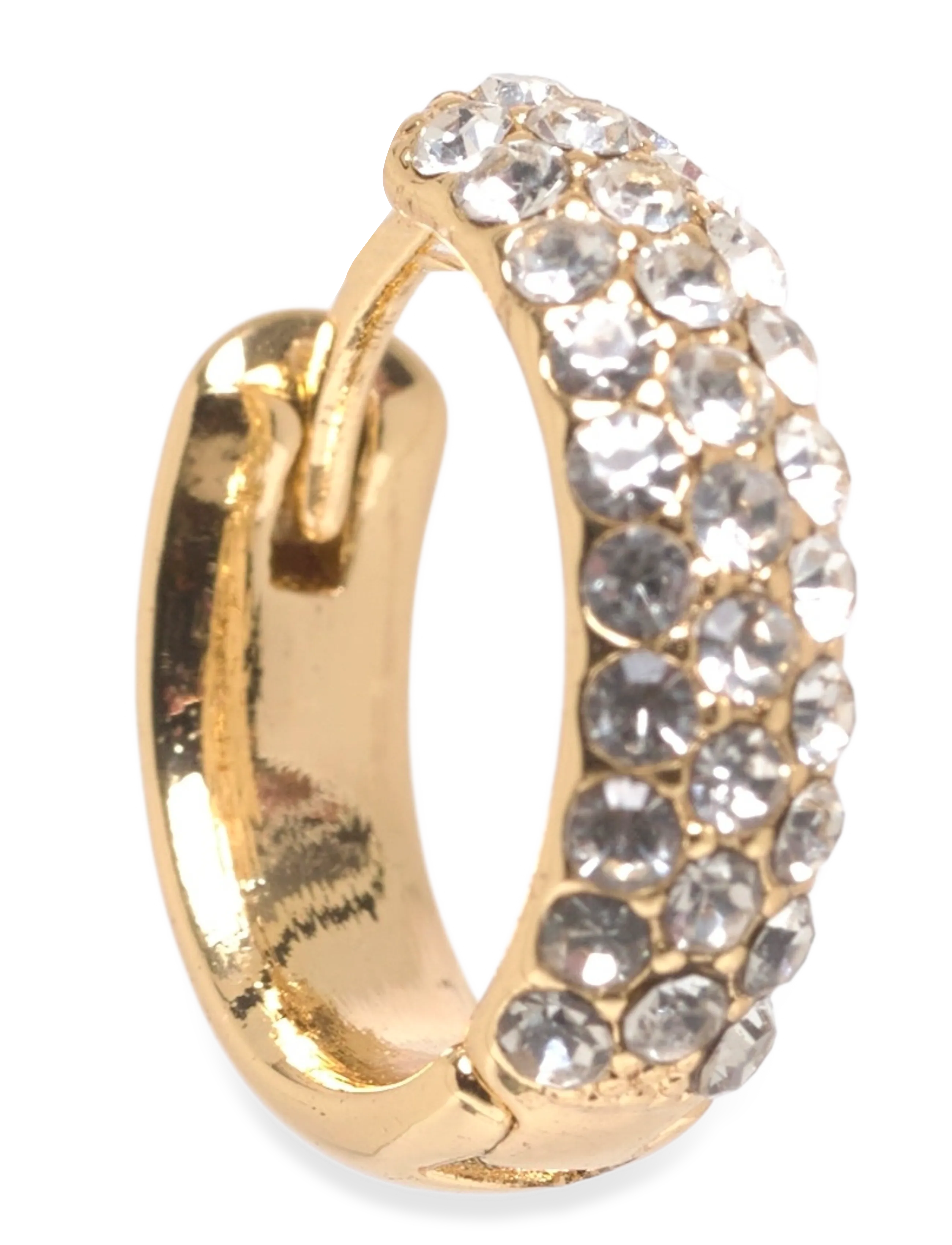 Pilgrim - SHEA crystal hoop earrings gold-plated - gold plated - 1