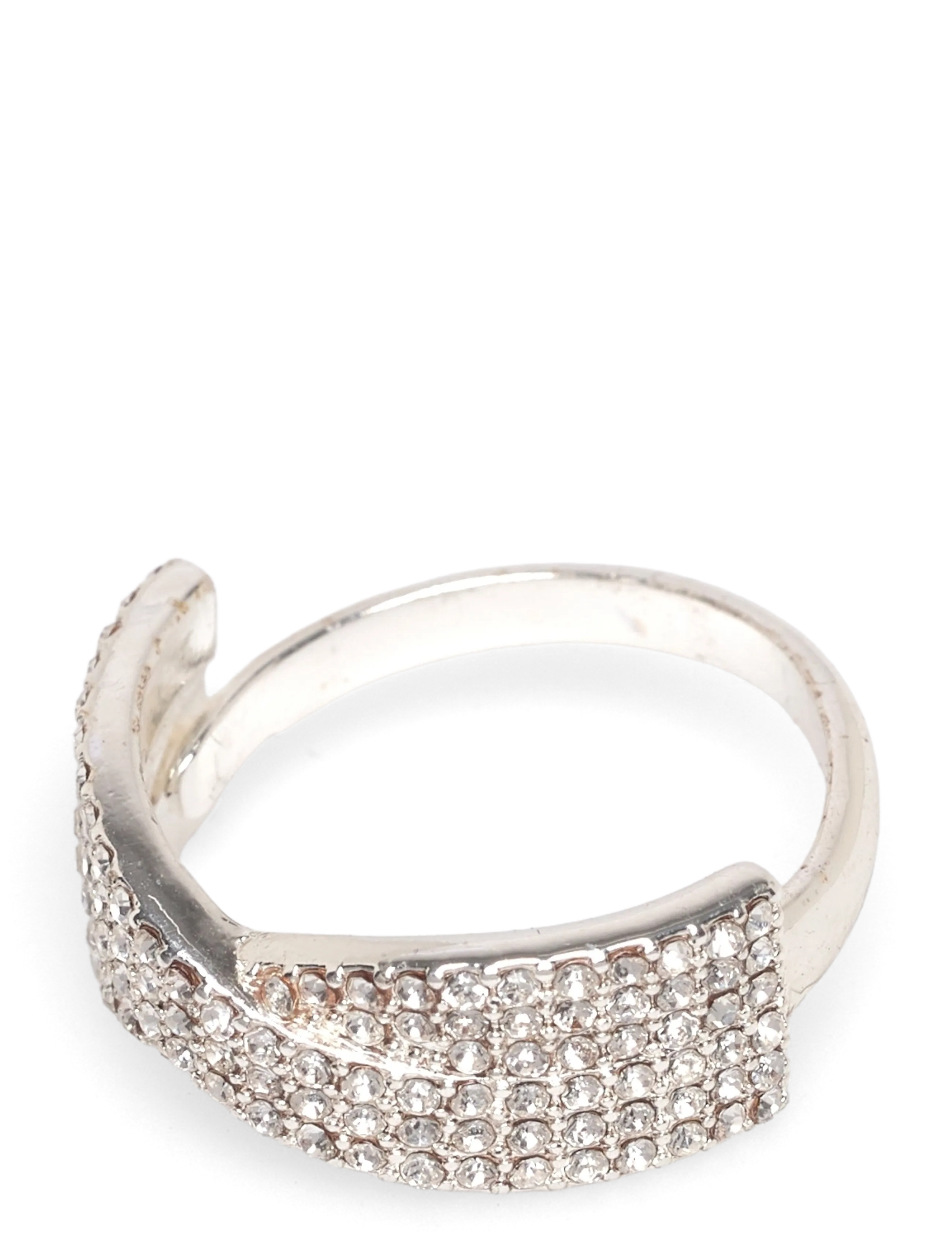 SHEA crystal ring silver-plated - SILVER PLATED