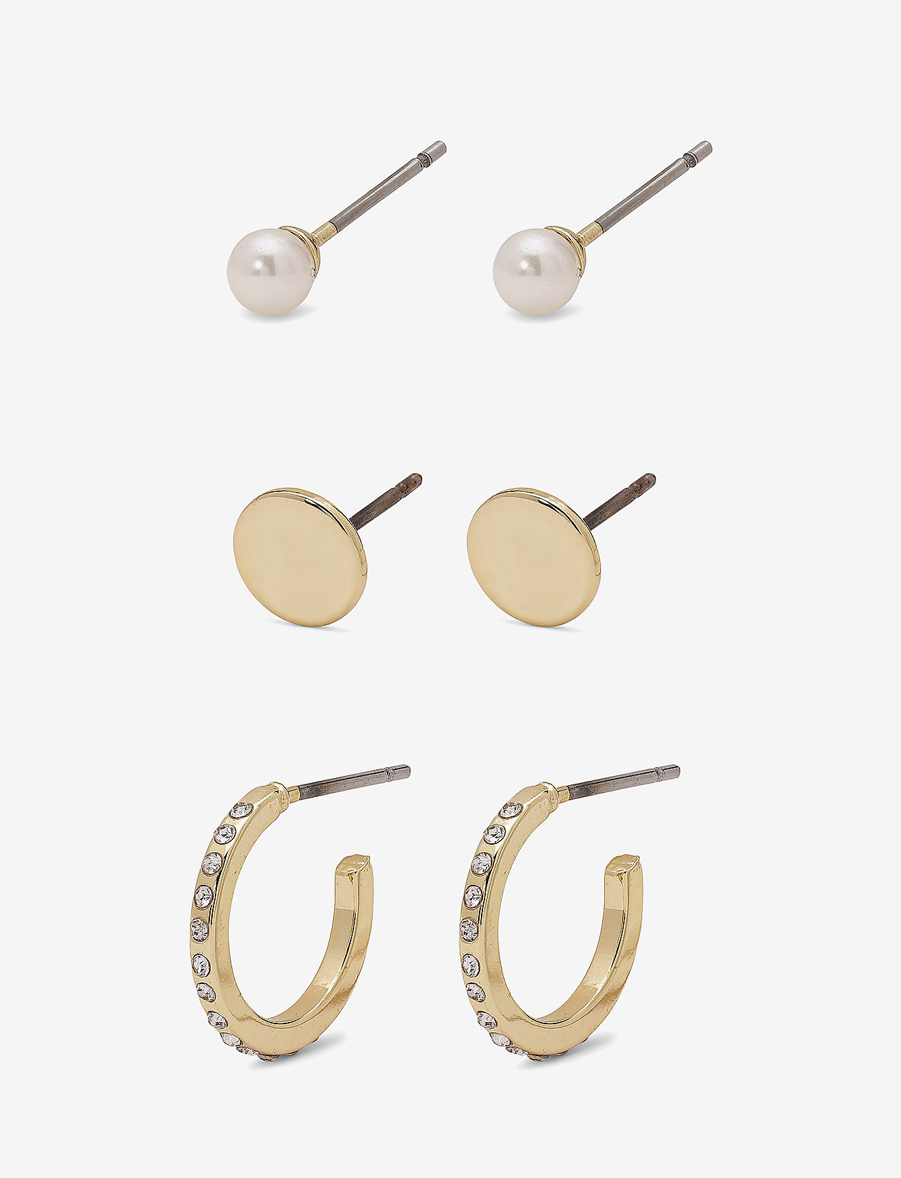 Pilgrim - Earring set - gold plated - 0