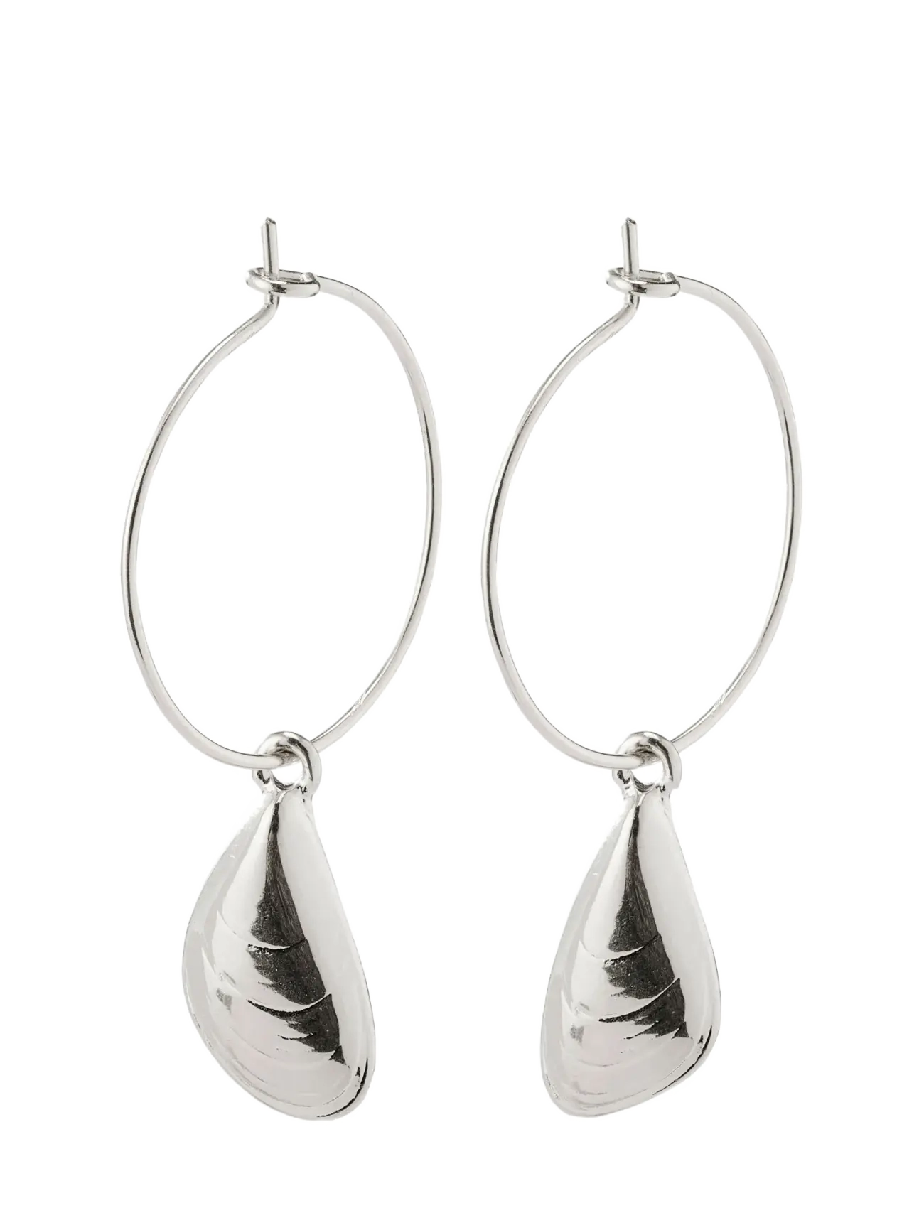 Pilgrim Earrings : Online Exclusive Posy : Silver Plated : White - Silver - ONE SIZE