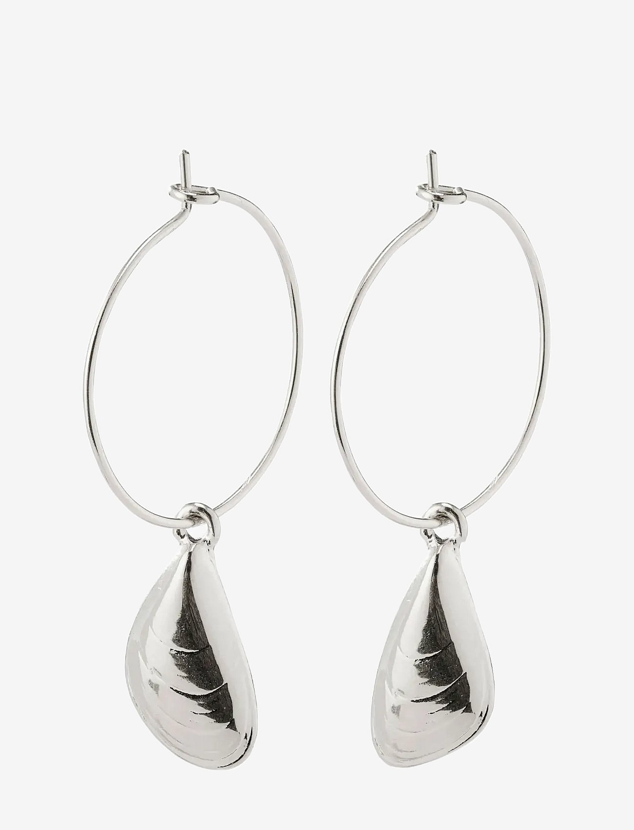 Pilgrim Earrings : Online Exclusive Posy : Silver Plated : White - Silver - ONE SIZE