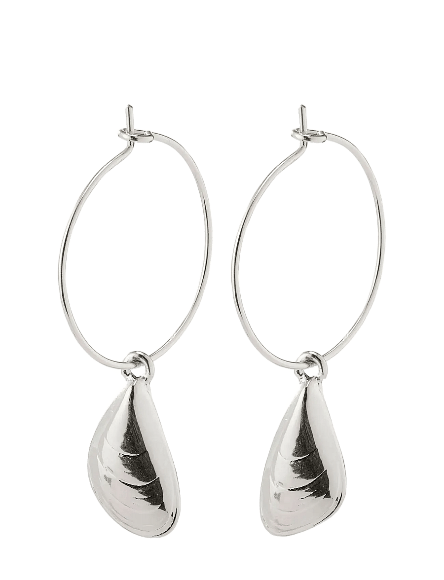 Pilgrim - Earrings : Online Exclusive Posy : Silver Plated : White - silver plated - 1