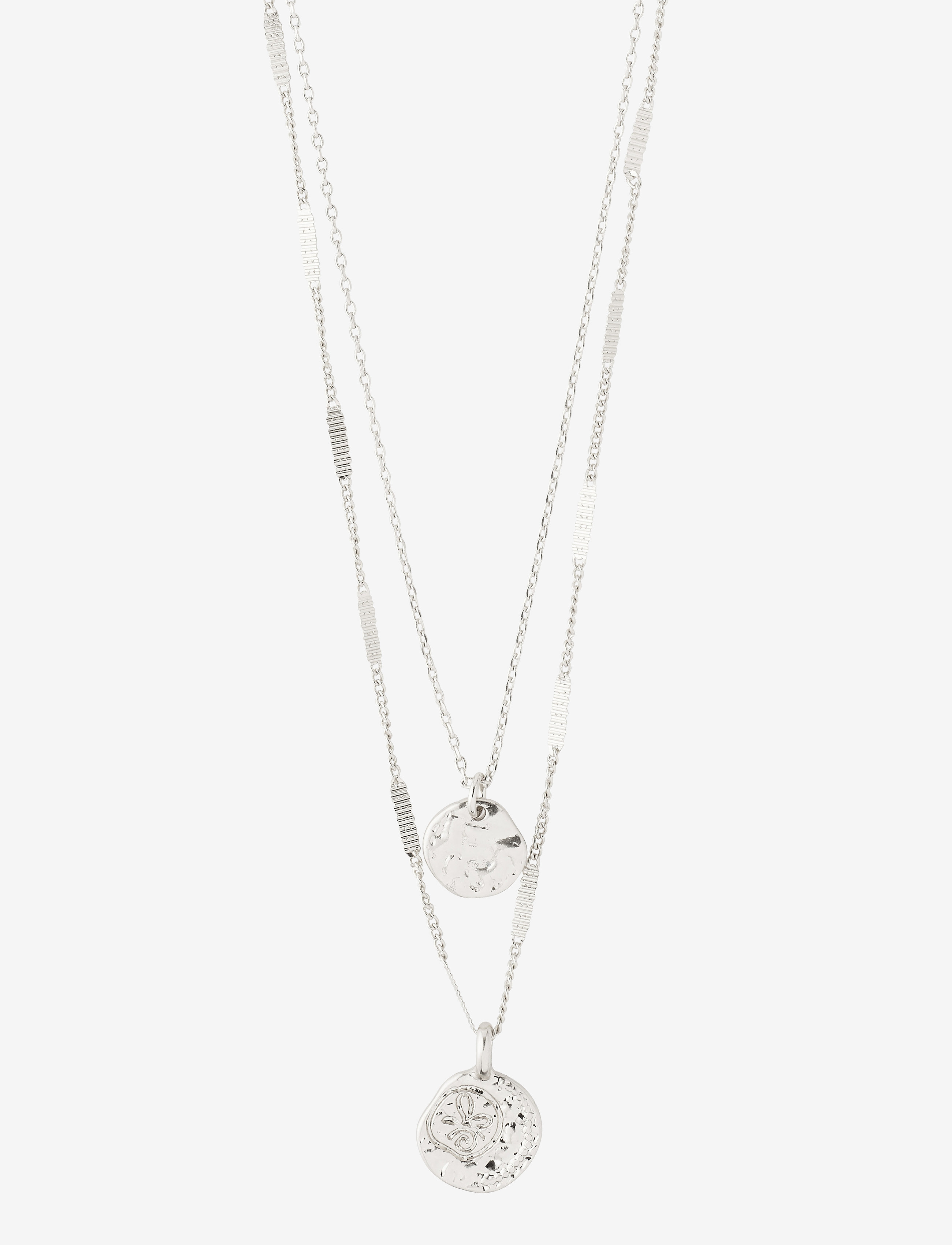 HAVEN 2-in-1 coin necklace silver-plated - SILVER PLATED