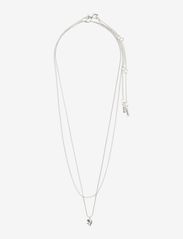 Pilgrim - TULLY recycled giftset, necklace & earstuds - odzież imprezowa w cenach outletowych - silver plated - 1