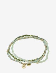 Pilgrim - INDIGO 3-in-1 bracelet set - bransoletki z pereł - gold plated - 0