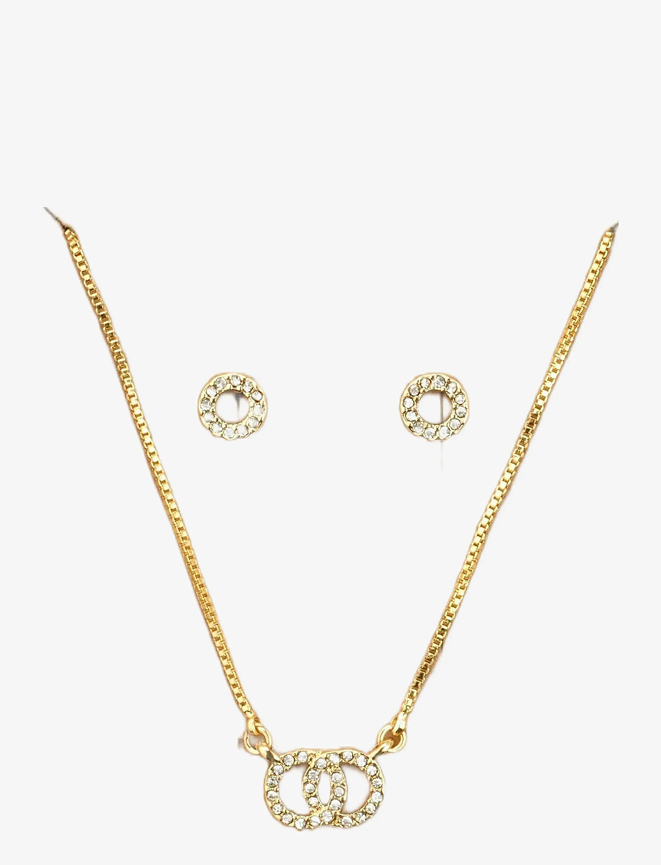 Pilgrim - HARLAN gift set, necklace & earrings, gold-plated - ketten mit anhänger - gold plated - 1