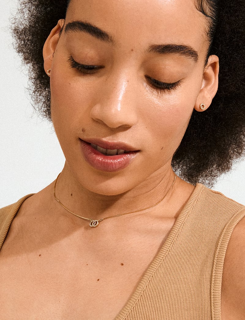 Pilgrim - HARLAN gift set, necklace & earrings, gold-plated - ketten mit anhänger - gold plated - 0