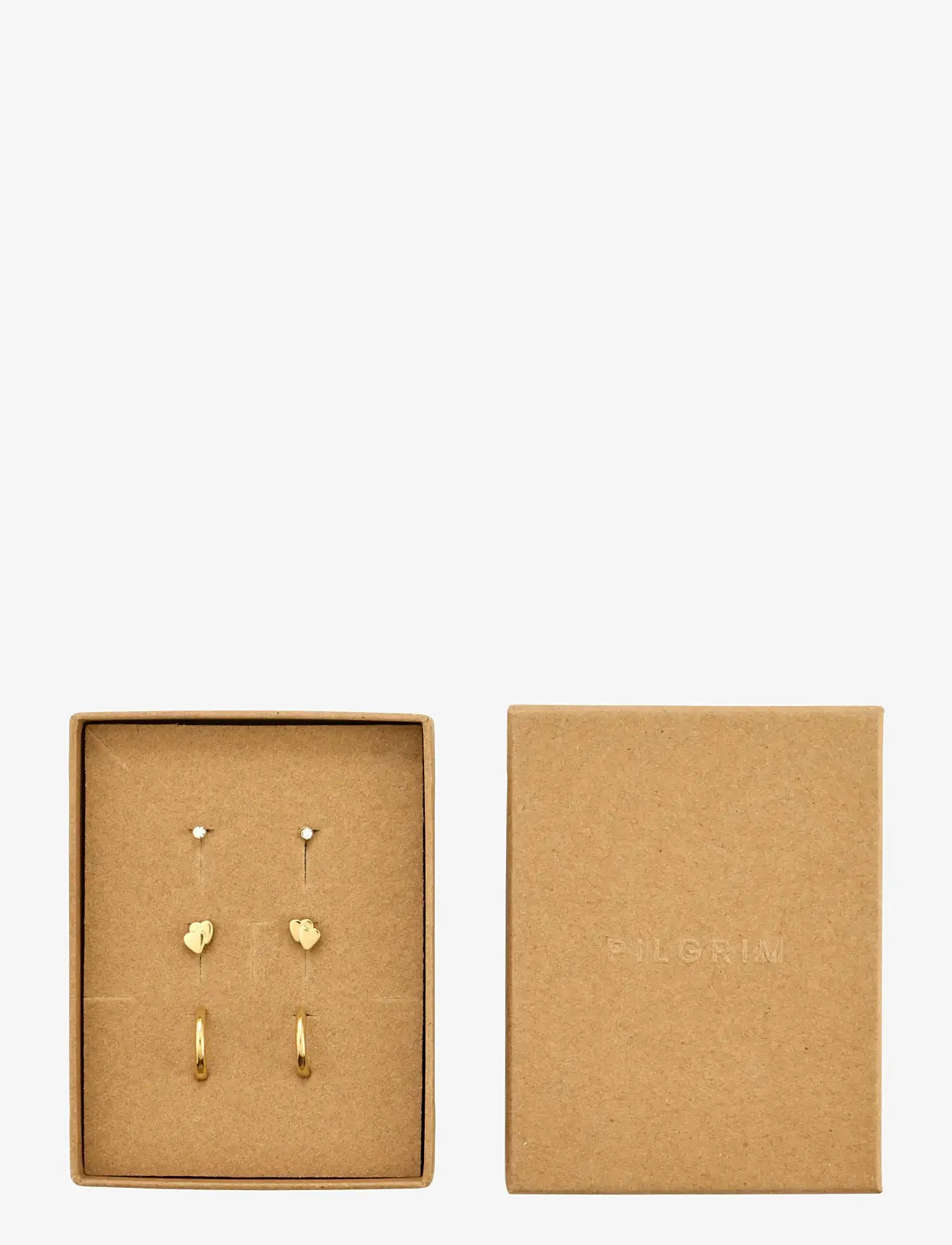 Pilgrim - HALO gift set earrings 3-in-1 set - stud earrings - gold plated - 1