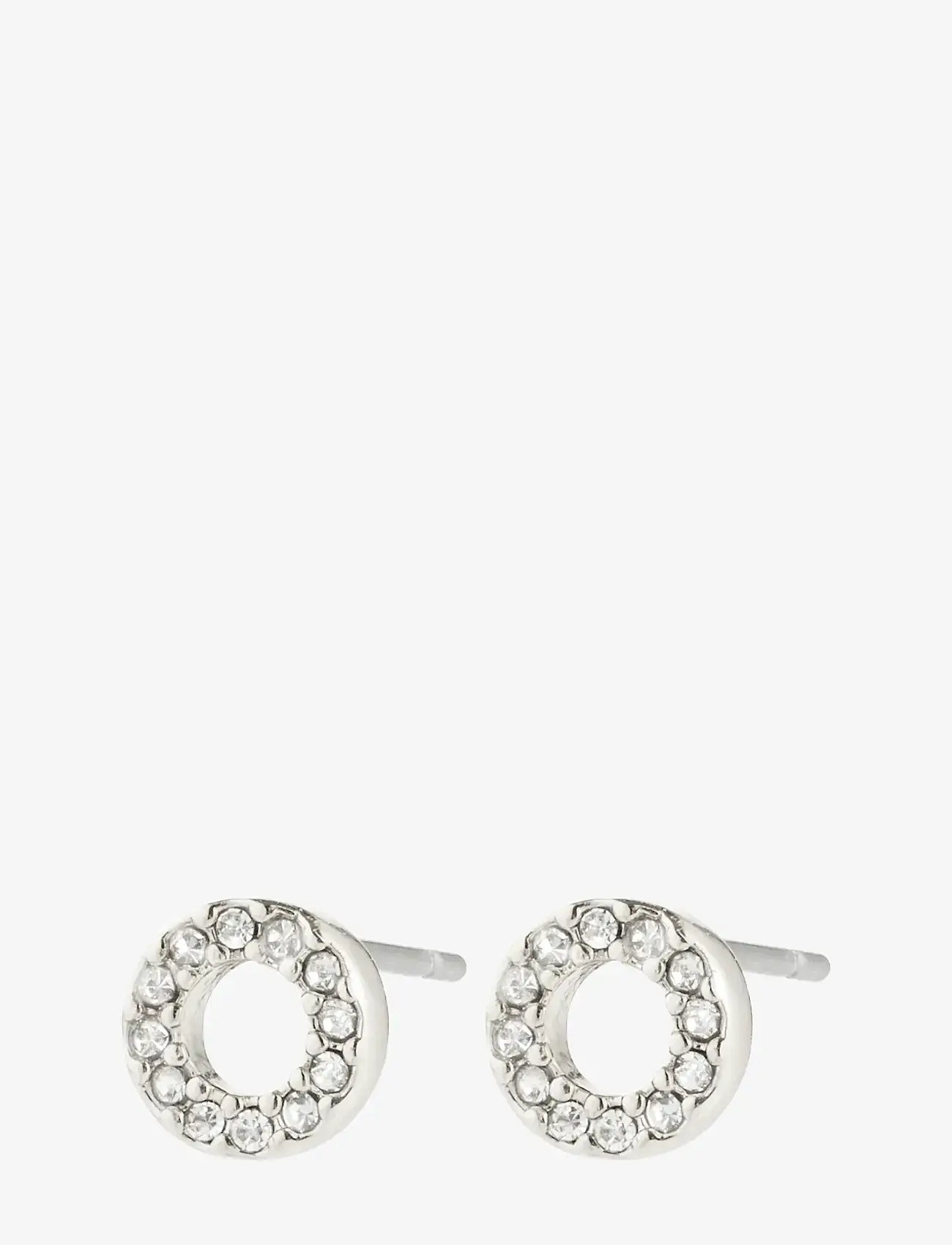 Pilgrim - HARLAN gift set, necklace & earrings, silver-plated - halskæder med vedhæng - silver plated - 2