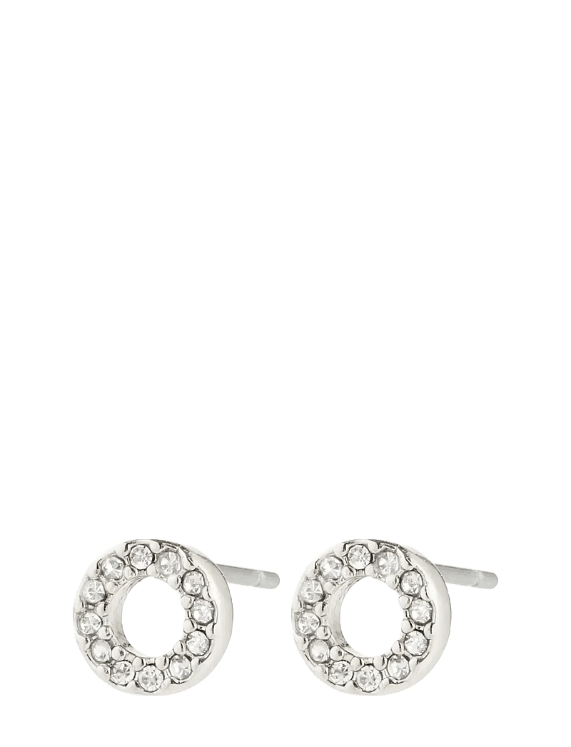 Pilgrim - HARLAN gift set, necklace & earrings, silver-plated - halskæder med vedhæng - silver plated - 2