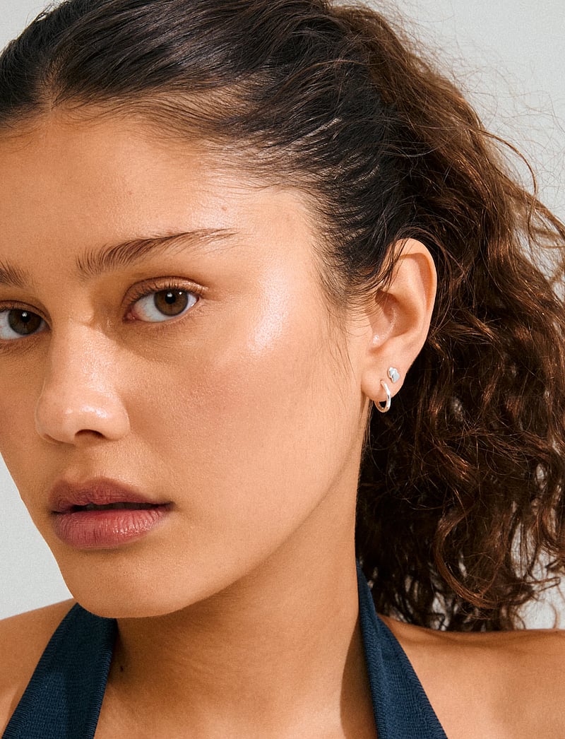 Pilgrim - HALO gift set, earrings 3-in-1 set - ohrstecker - silver plated - 0