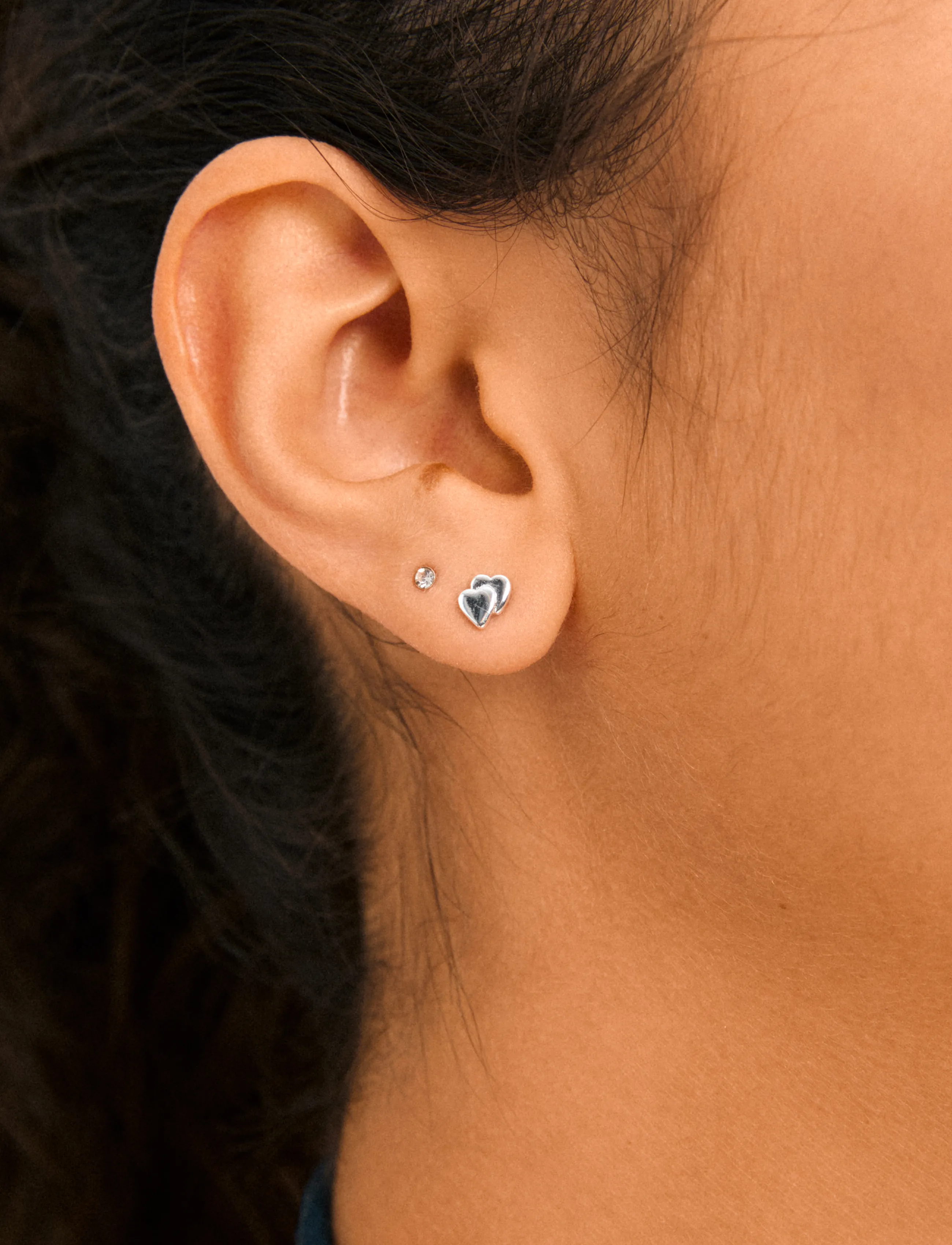 Pilgrim - HALO gift set, earrings 3-in-1 set - silver plated - 3