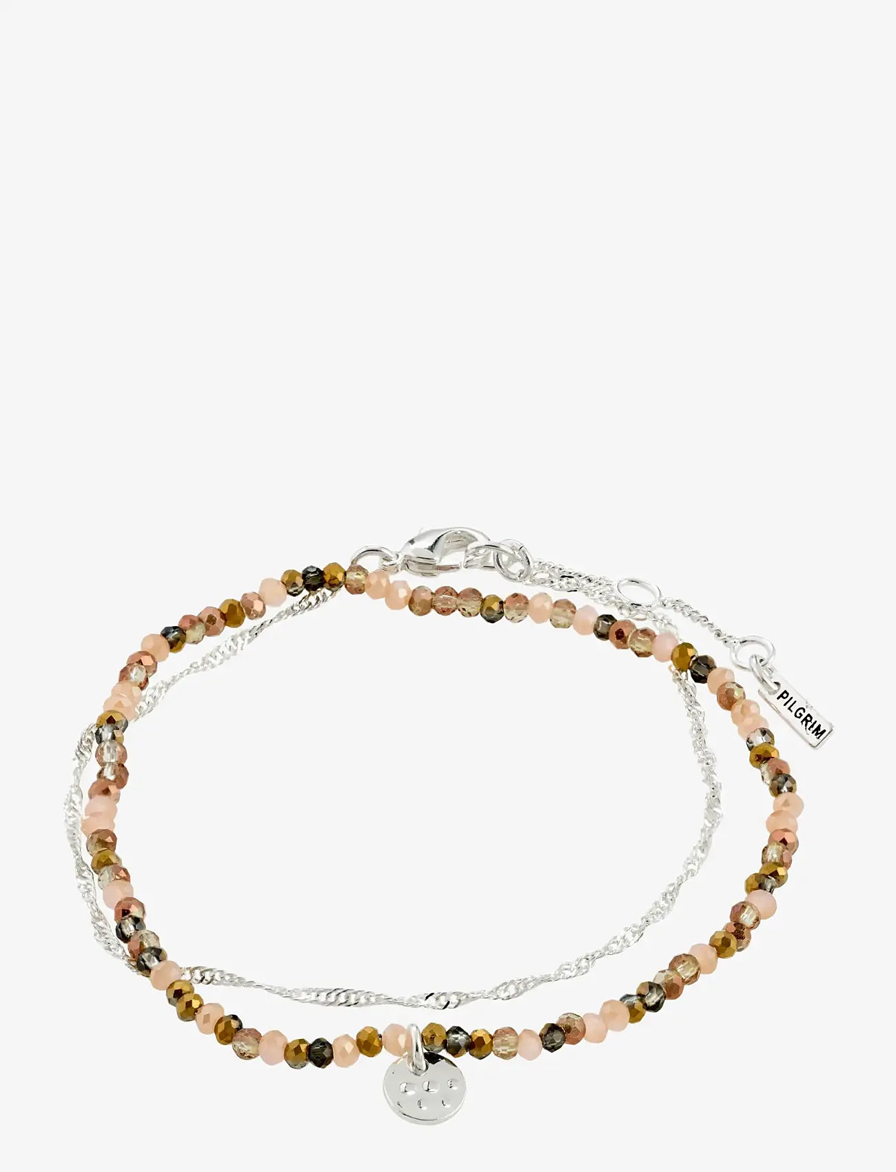 Pilgrim - BELLAMY gift set, bracelet 2-in-1 set - kedjearmband - silver plated - 2