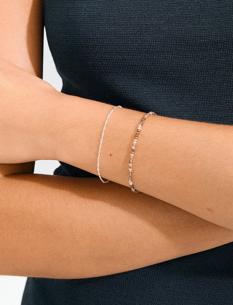 Pilgrim - BELLAMY gift set, bracelet 2-in-1 set - kedjearmband - silver plated - 3