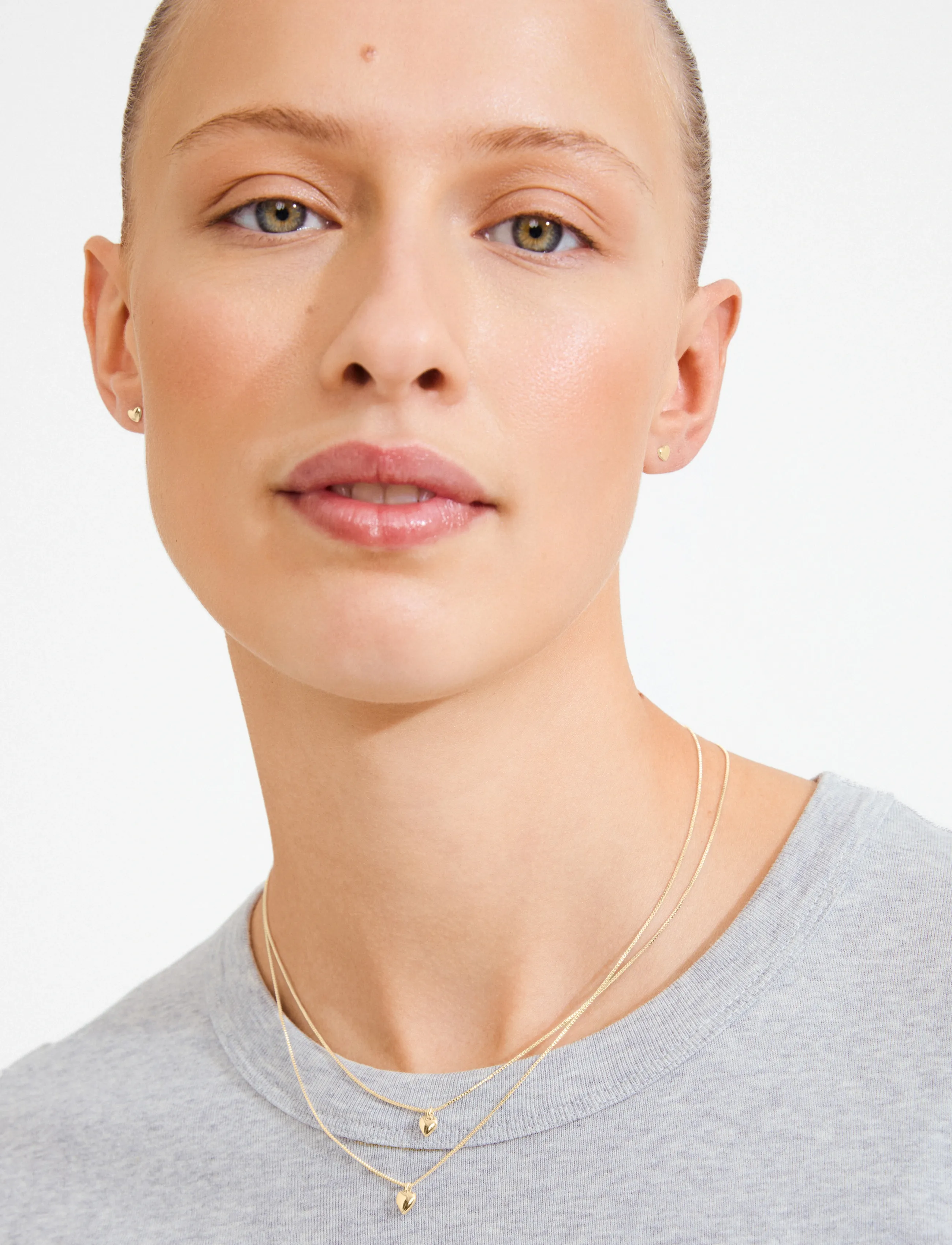 Pilgrim Penina Gift Set, Necklace & Earstuds, Gold-Plated, One Size, Gold, Halskæder > Kædehalskæder, Dame
