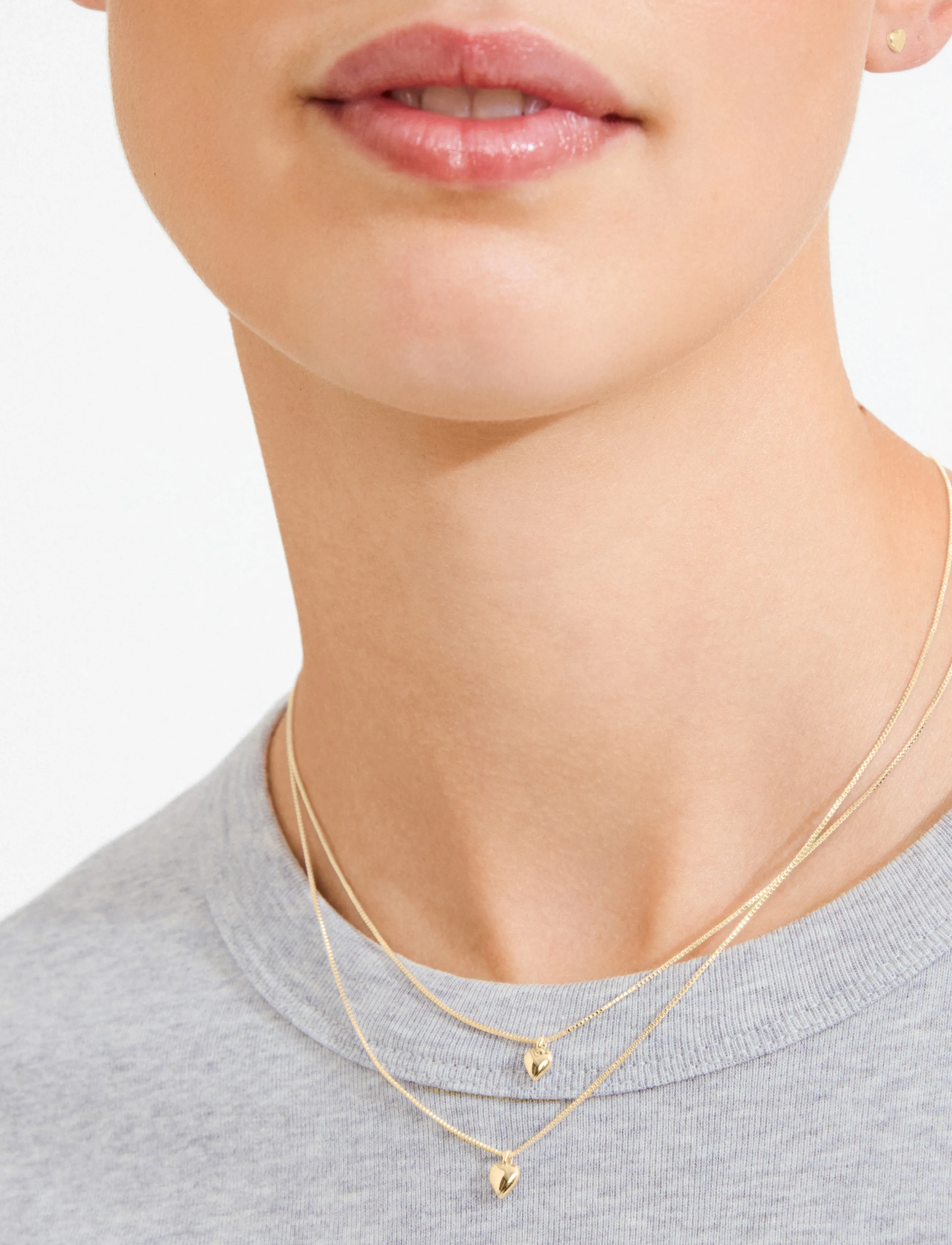 PILGRIM Penina Gift Set, Necklace & Earstuds, Gold-Plated halsband dam – bild 3