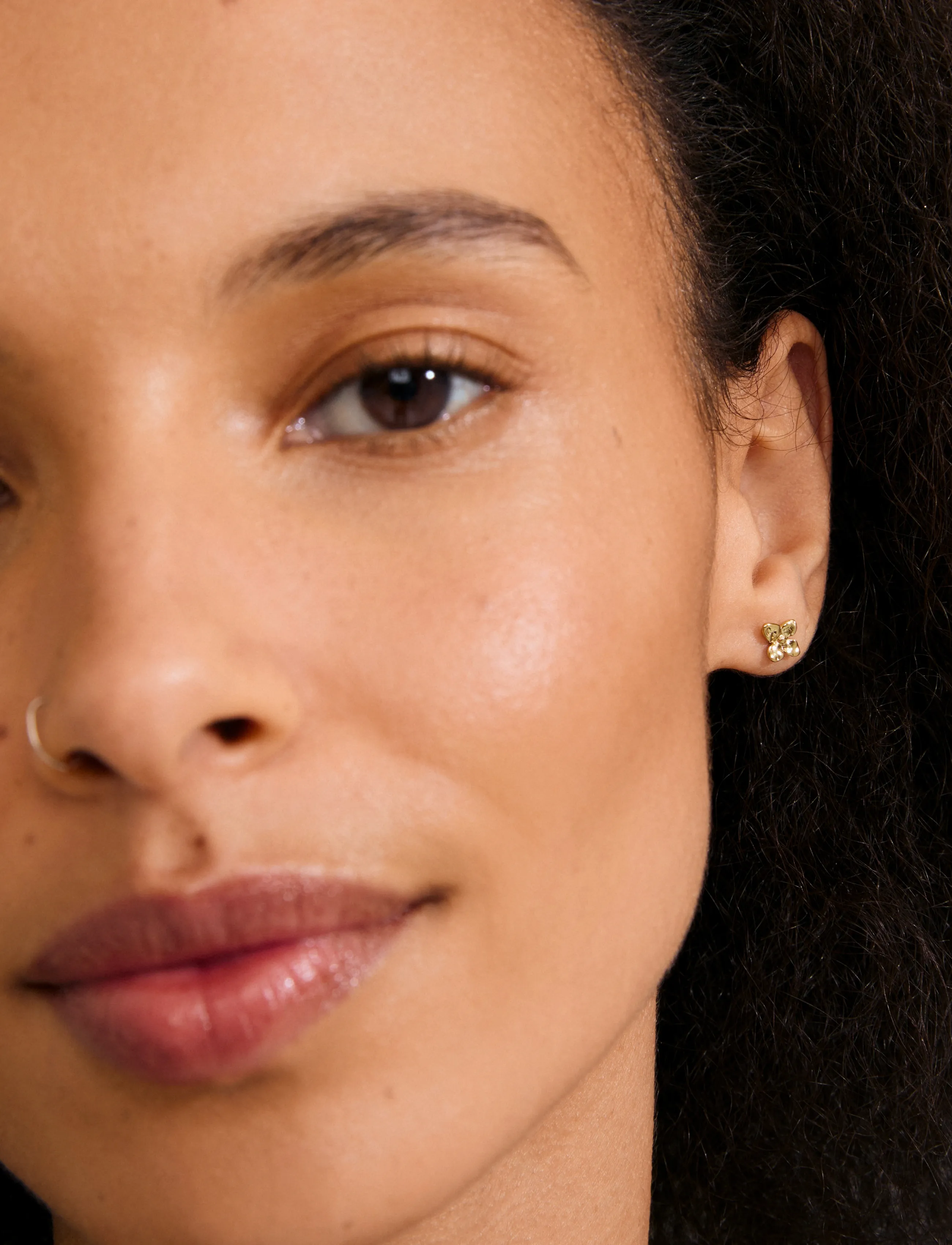 Pilgrim - SANINE gift set, rings & earstuds, gold-plated - stud earrings - gold plated - 5