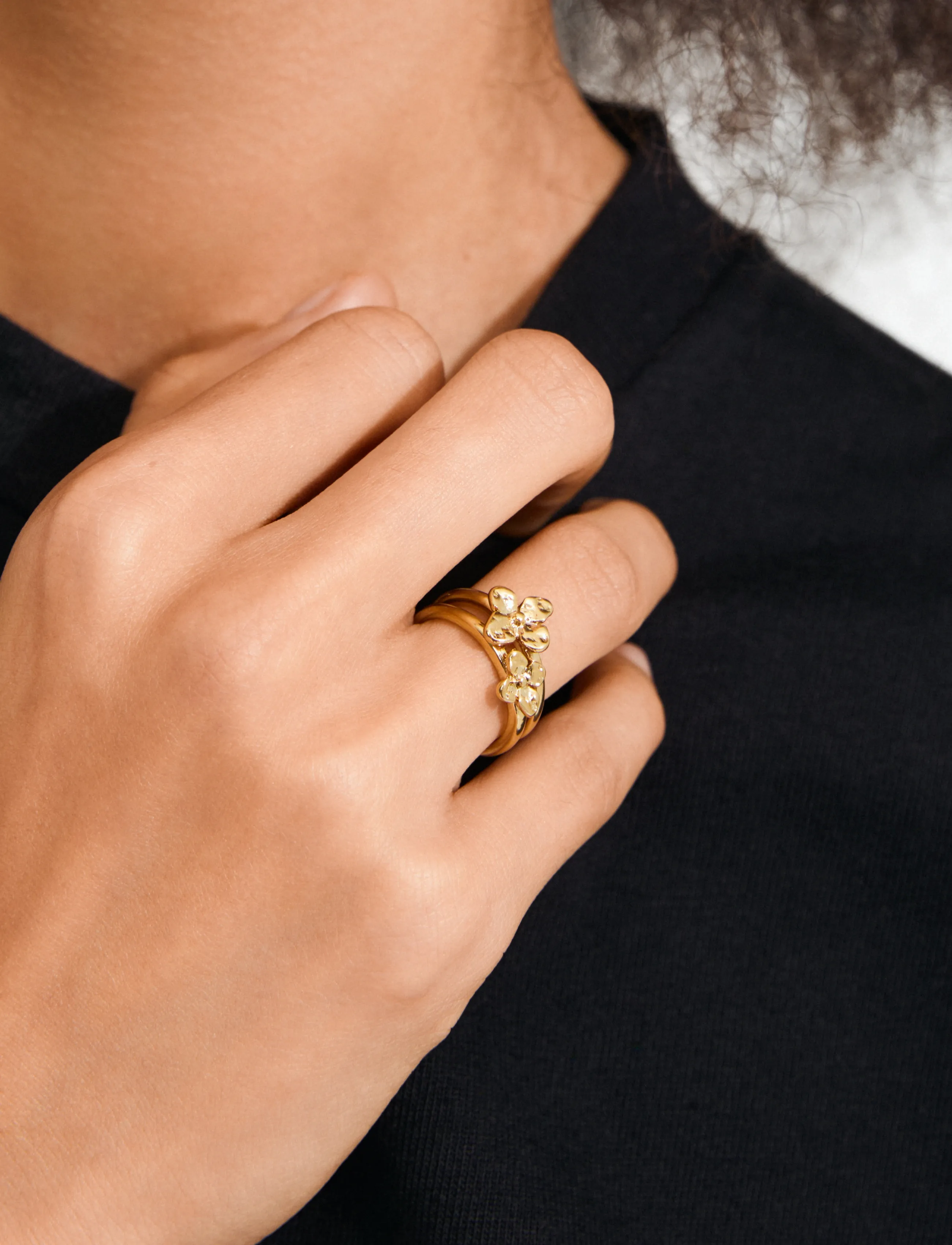 PILGRIM Sanine Gift Set, Rings & Earstuds, Gold-Plated örhängen dam – bild 4