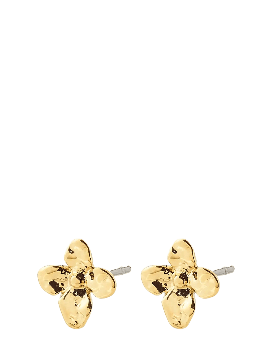Pilgrim - SANINE gift set, rings & earstuds, gold-plated - Ørestikker - gold plated - 3
