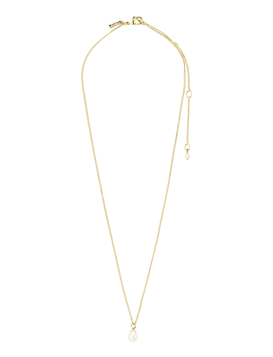 Pilgrim - EVENA gift set, necklace & earstuds, gold-plated - gold plated - 3