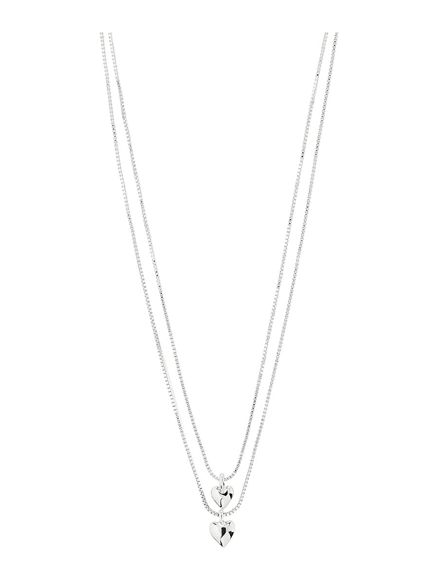 Pilgrim - PENINA gift set, necklace & earstuds, silver-plated - silver plated - 2