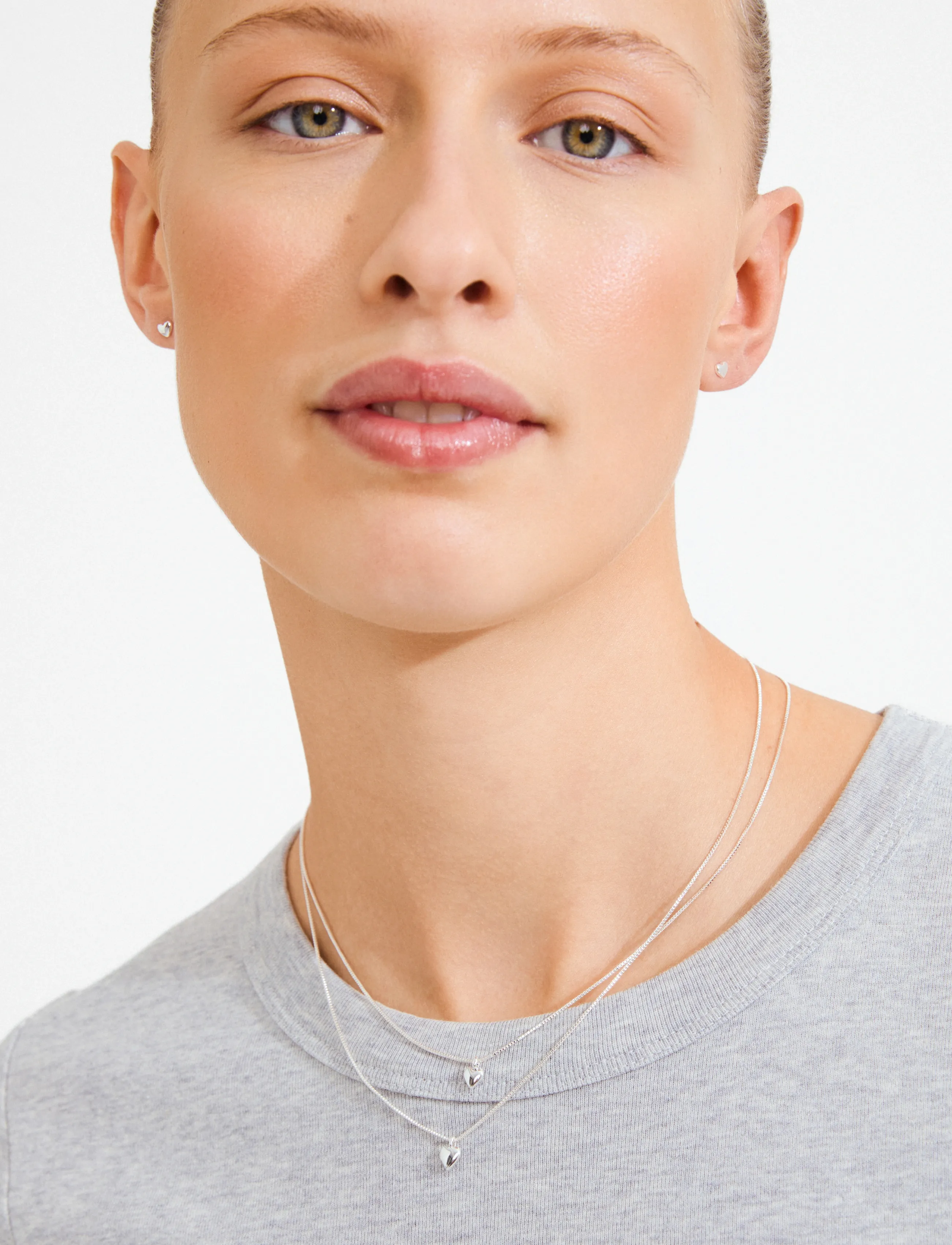 Pilgrim Penina Gift Set, Necklace & Earstuds, Silver-Plated, One Size, Necklaces, Silber - Chain Frauen