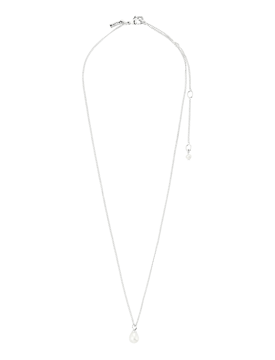Pilgrim - EVENA gift set, necklace & earstuds, silver-plated - silver plated - 3