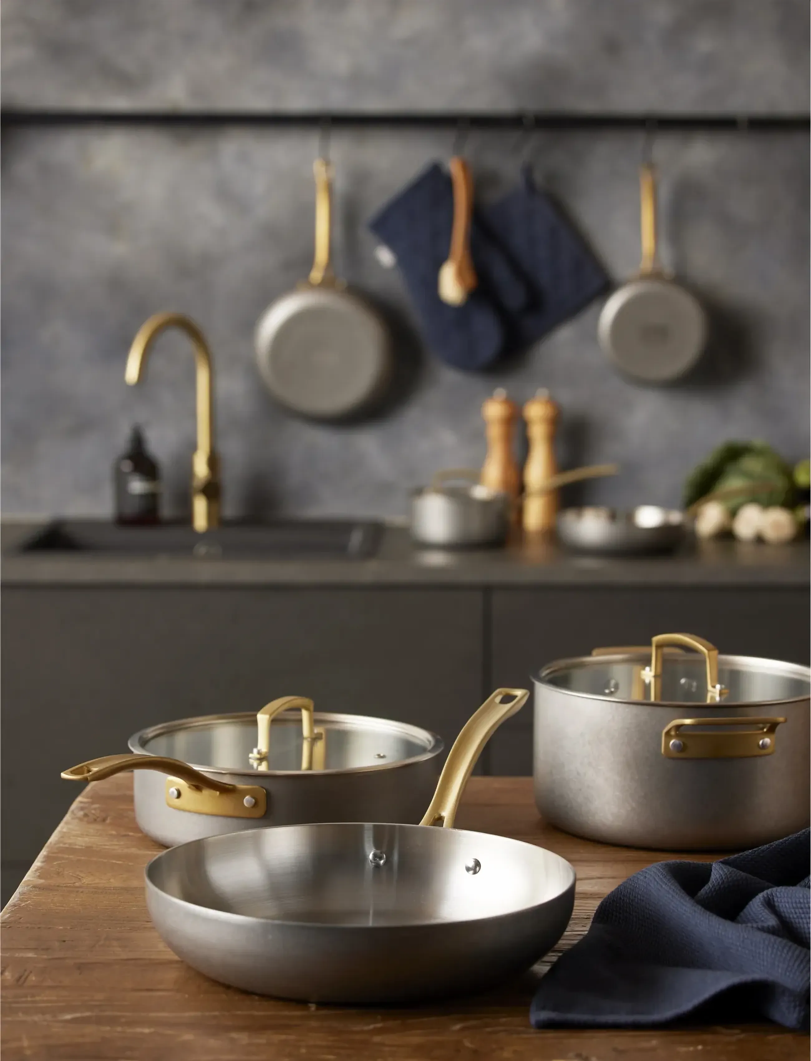 Pillivuyt Gourmet Stegepande Durance, Ø 20 cm x 51.5, Pots & Pans, Silber - Frying Homeware