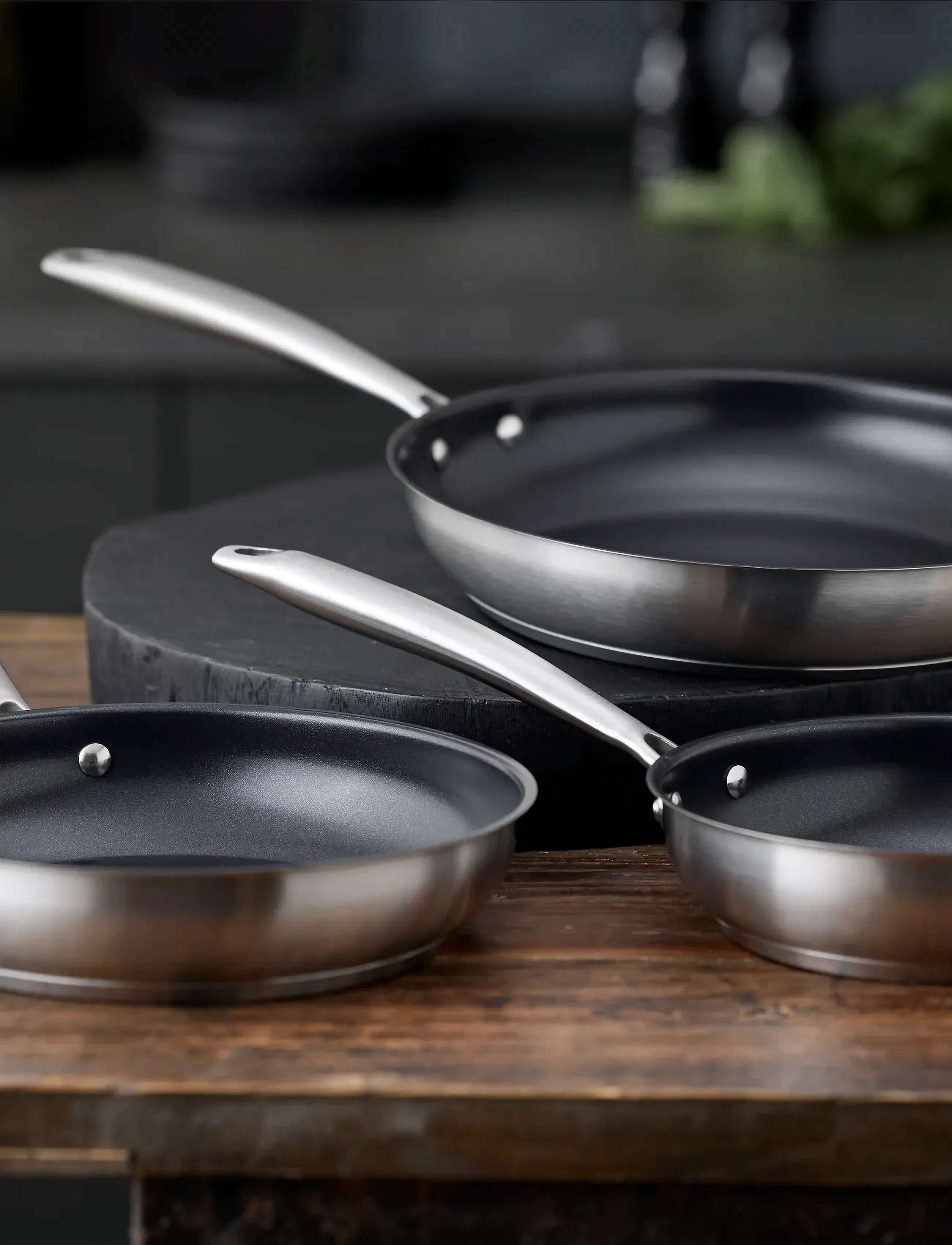 Pillivuyt Gourmet Stegepande Keramisk Non-Stick Roya, Ø 24 cm, Pots & Pans, Silber - Frying Homeware