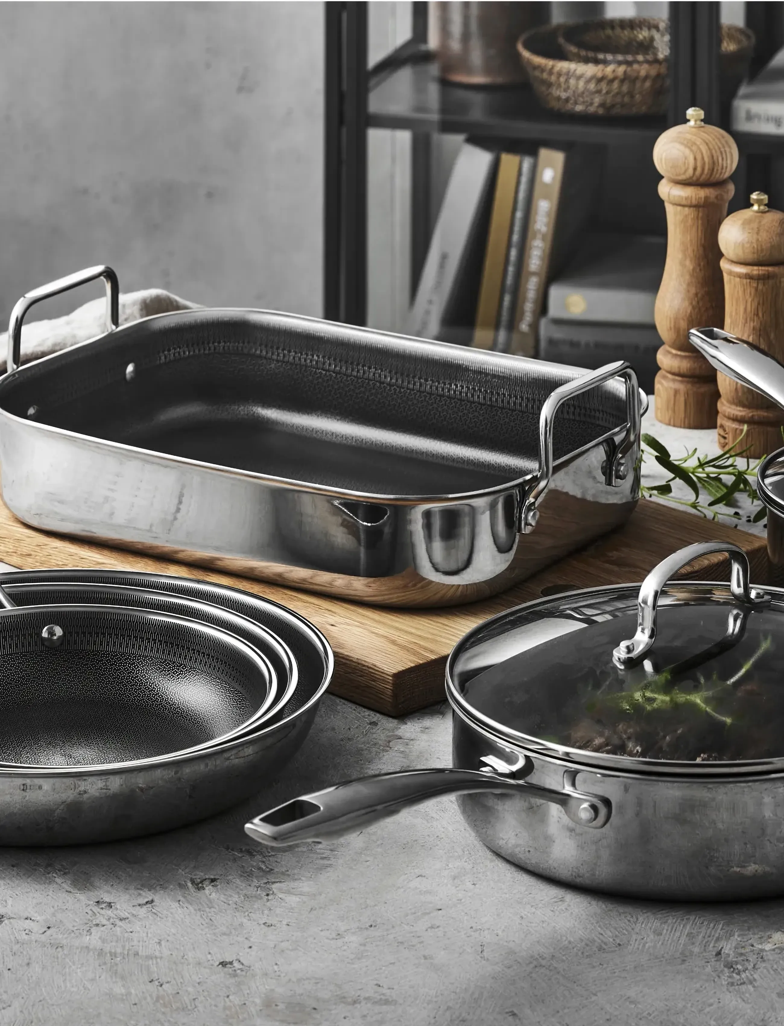 Pillivuyt Gourmet Stegepande Paillon Hybrid, Ø 20 cm, Pots & Pans, Silber - Frying Homeware