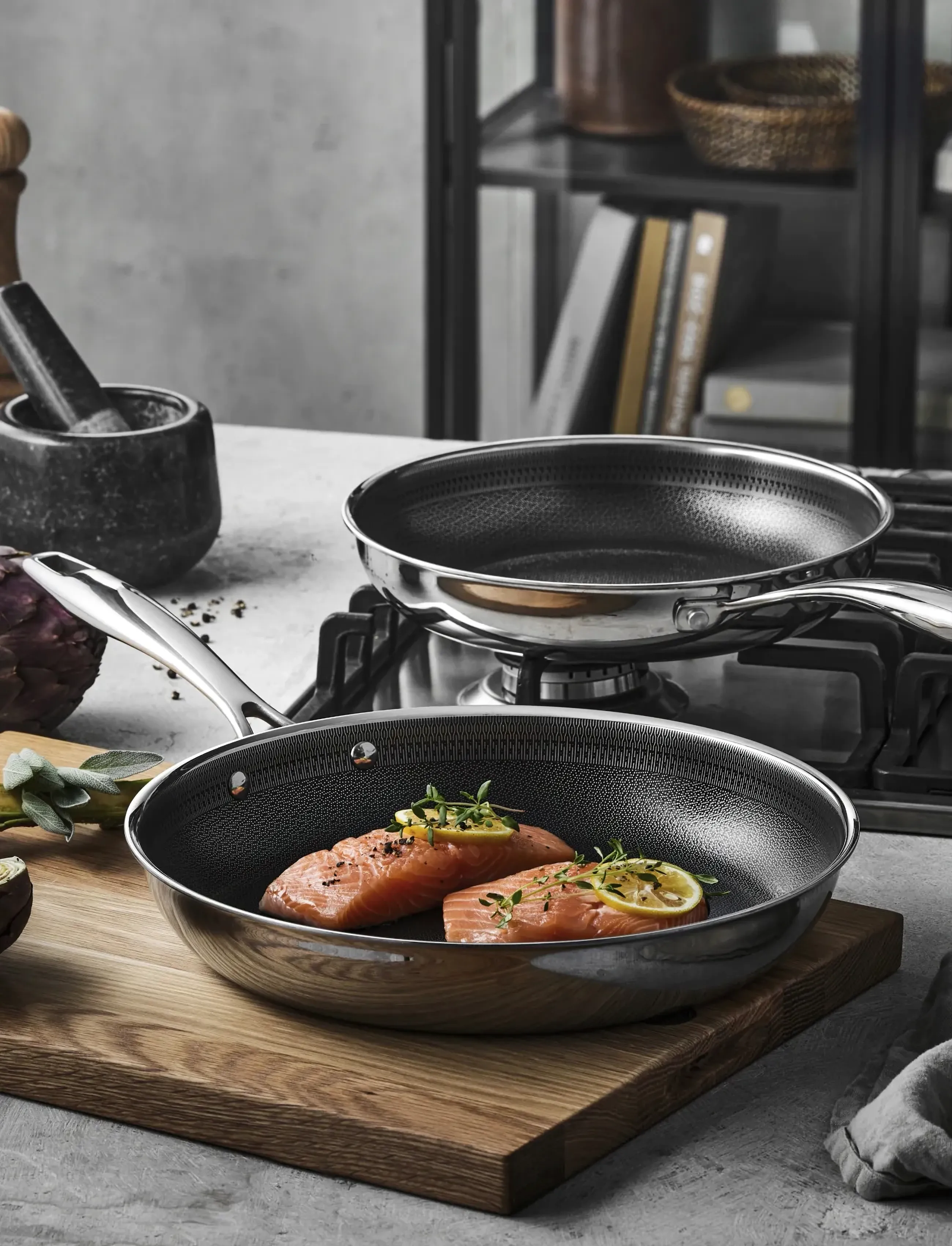 Pillivuyt Gourmet Stegepande Paillon Hybrid, Ø 24 cm, Silver, Gryder & Pander > Stegepander, Unisex