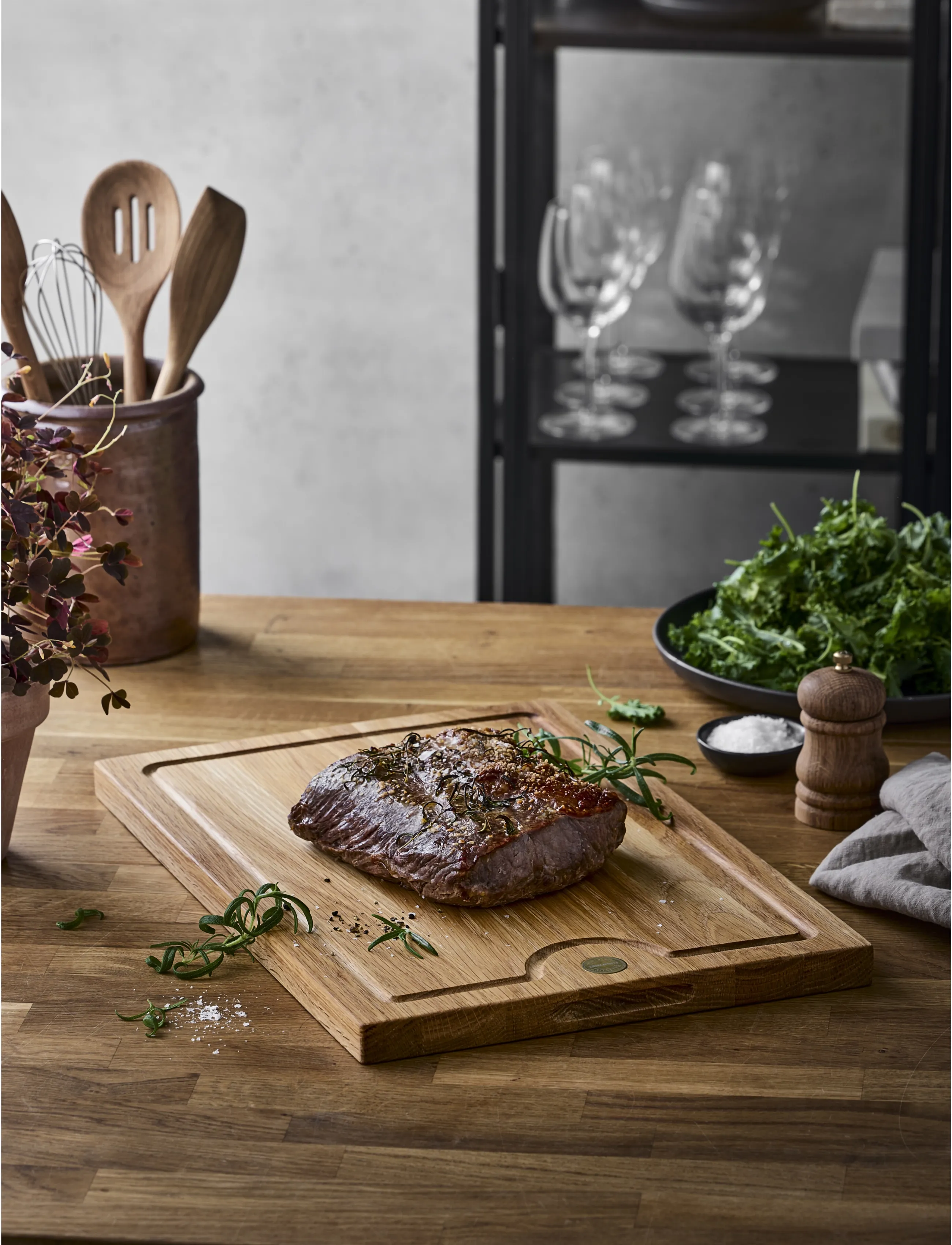 Pillivuyt Gourmet Skærebræt Douron, 45.7X0.5X2.5 cm, Brown, Køkkenredskaber > Skærebrætter, Unisex