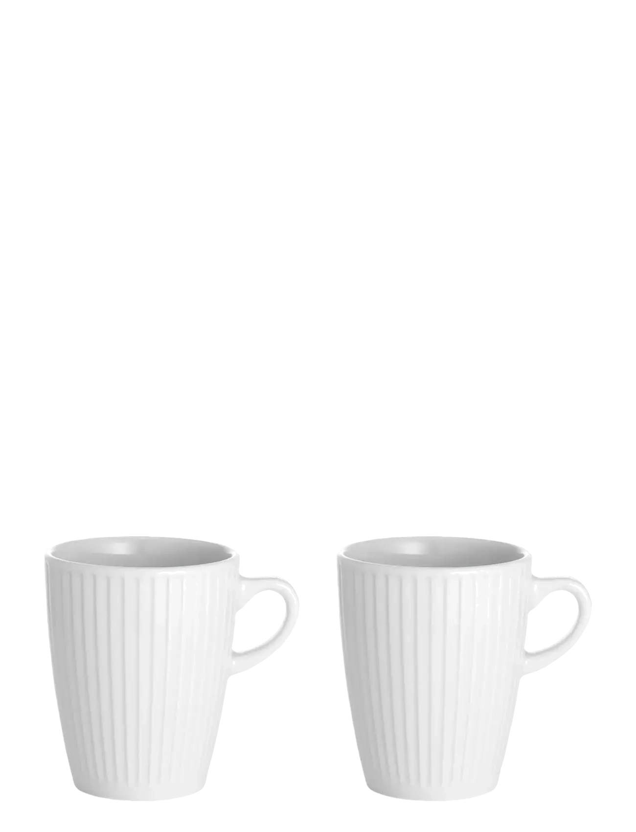 Pillivuyt Mug Plissé 2 pcs - Pillivuyt - WHITE / white