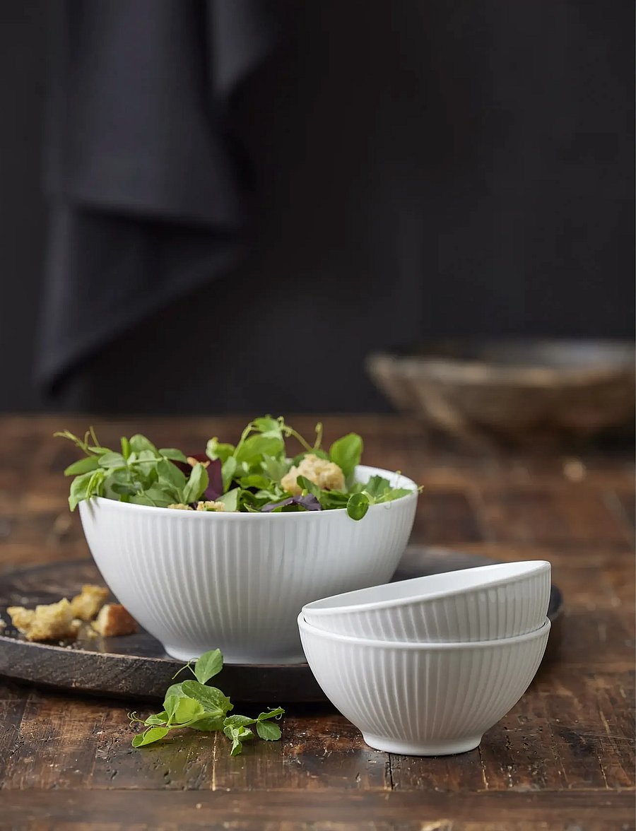 Pillivuyt - Bowl Plissé - hommikusöögikausid - white - 2