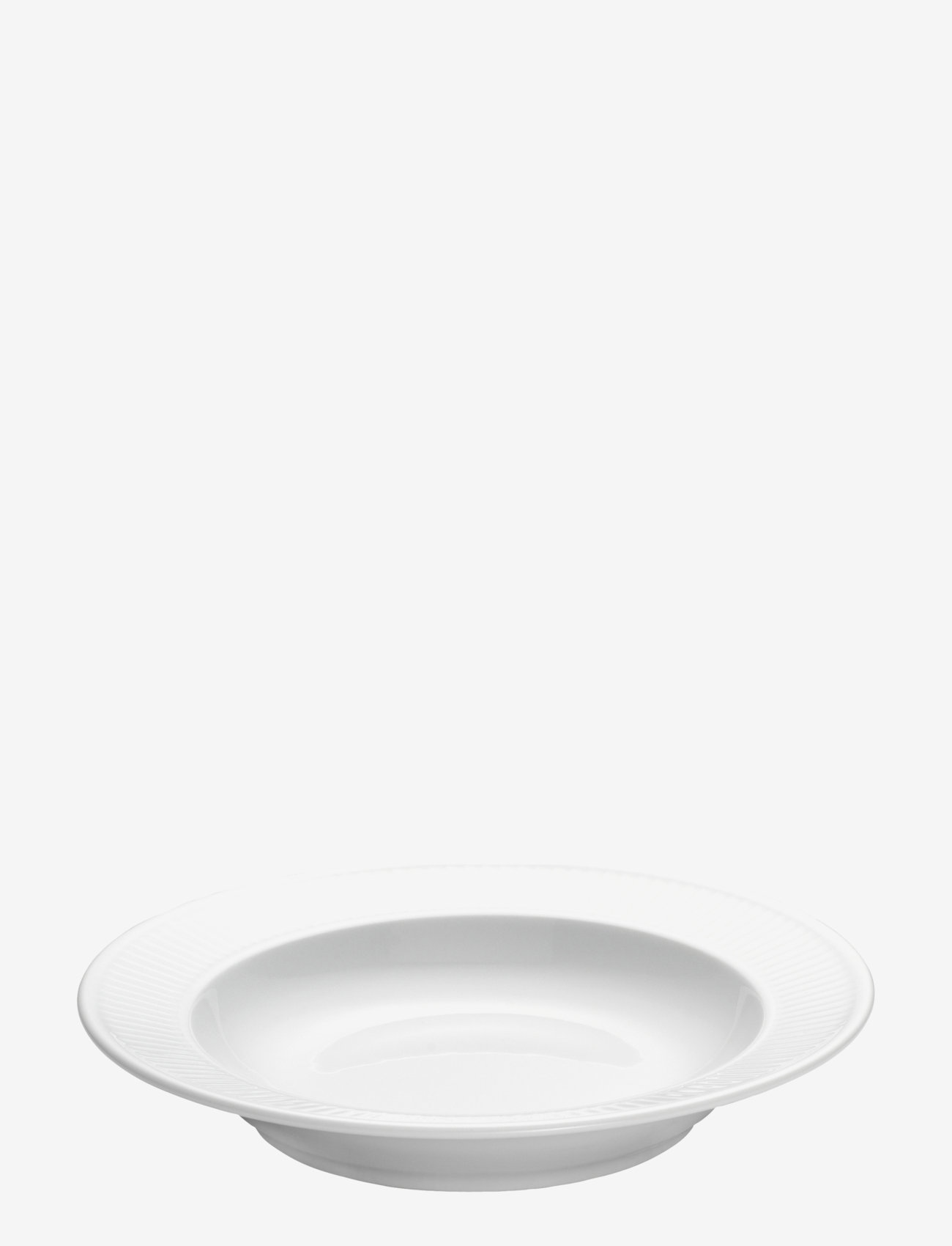 Pillivuyt - Tallerken dyb plissé 22 cm hvid - white - 0
