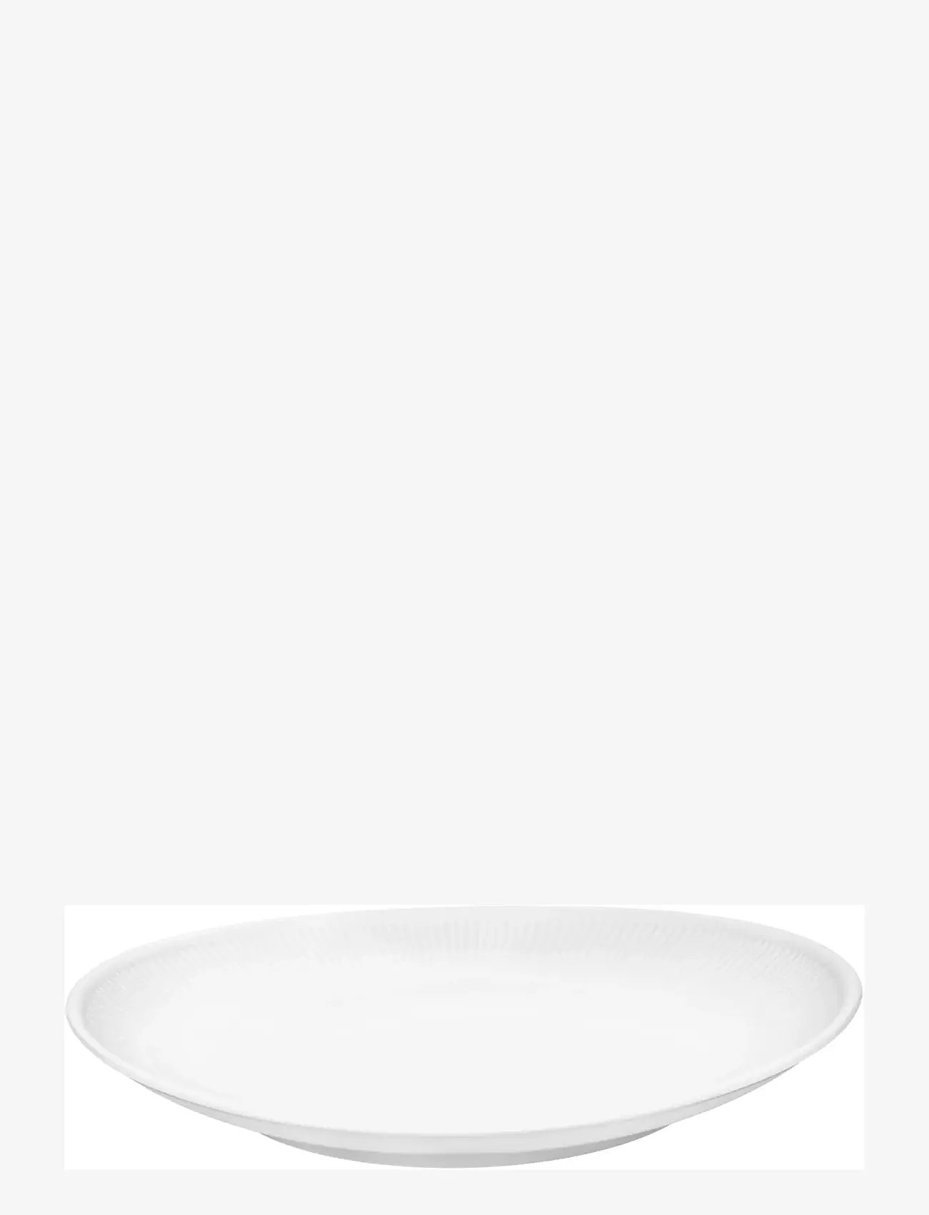 Pillivuyt - Plate oval Plissé 29.5 x 25.5 cm White - white - 1