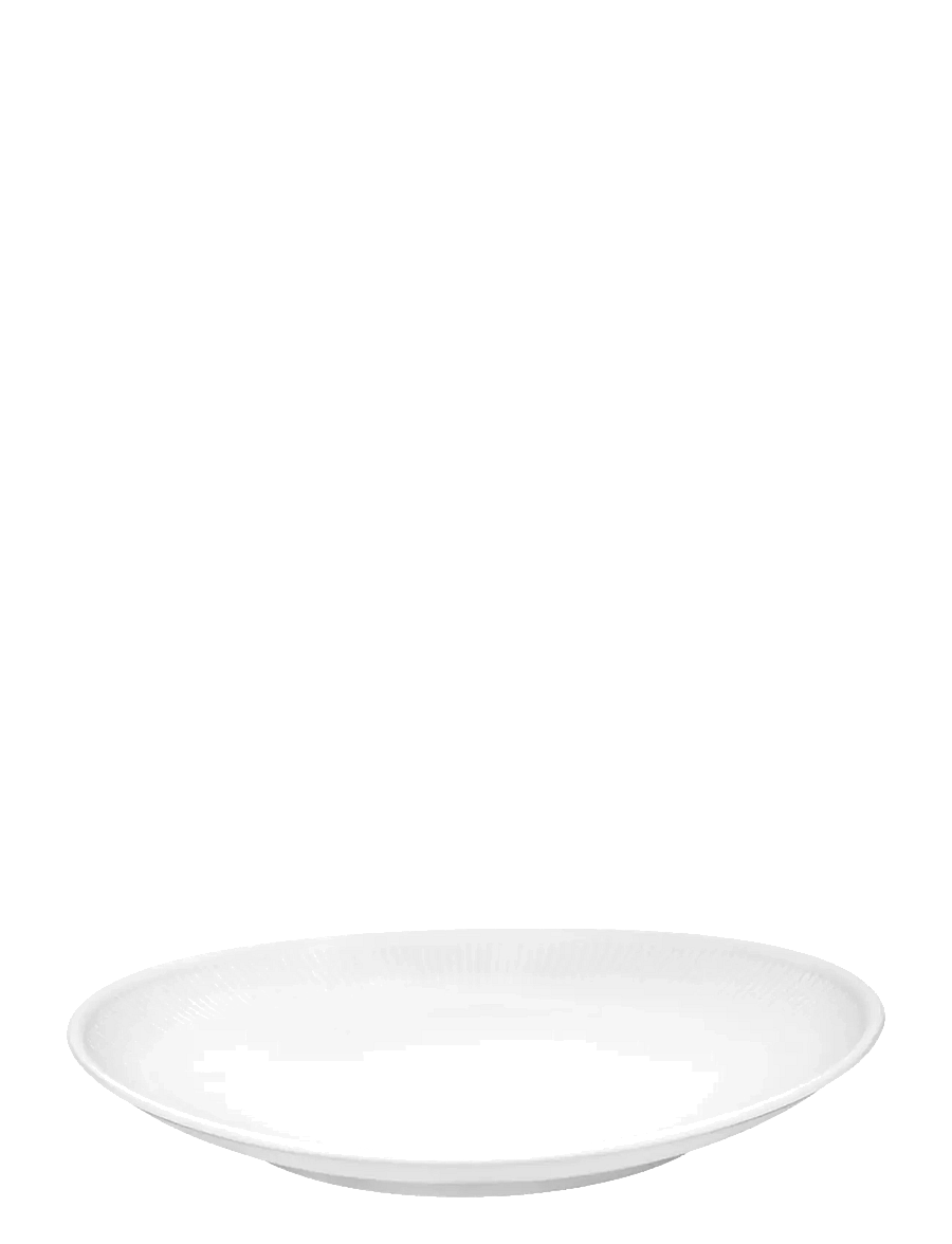 Pillivuyt - Plate oval Plissé 29.5 x 25.5 cm White - white - 1