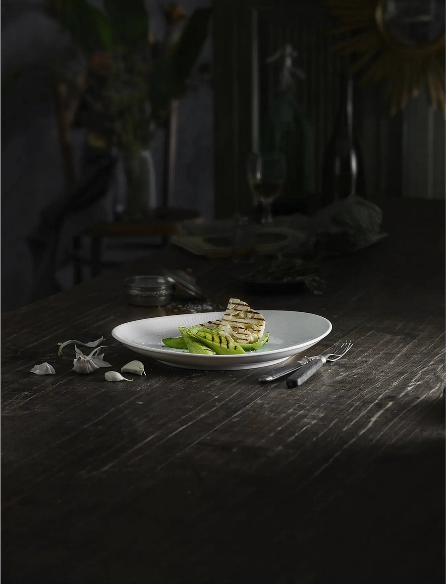 Pillivuyt - Plate oval Plissé 29.5 x 25.5 cm White - white - 0