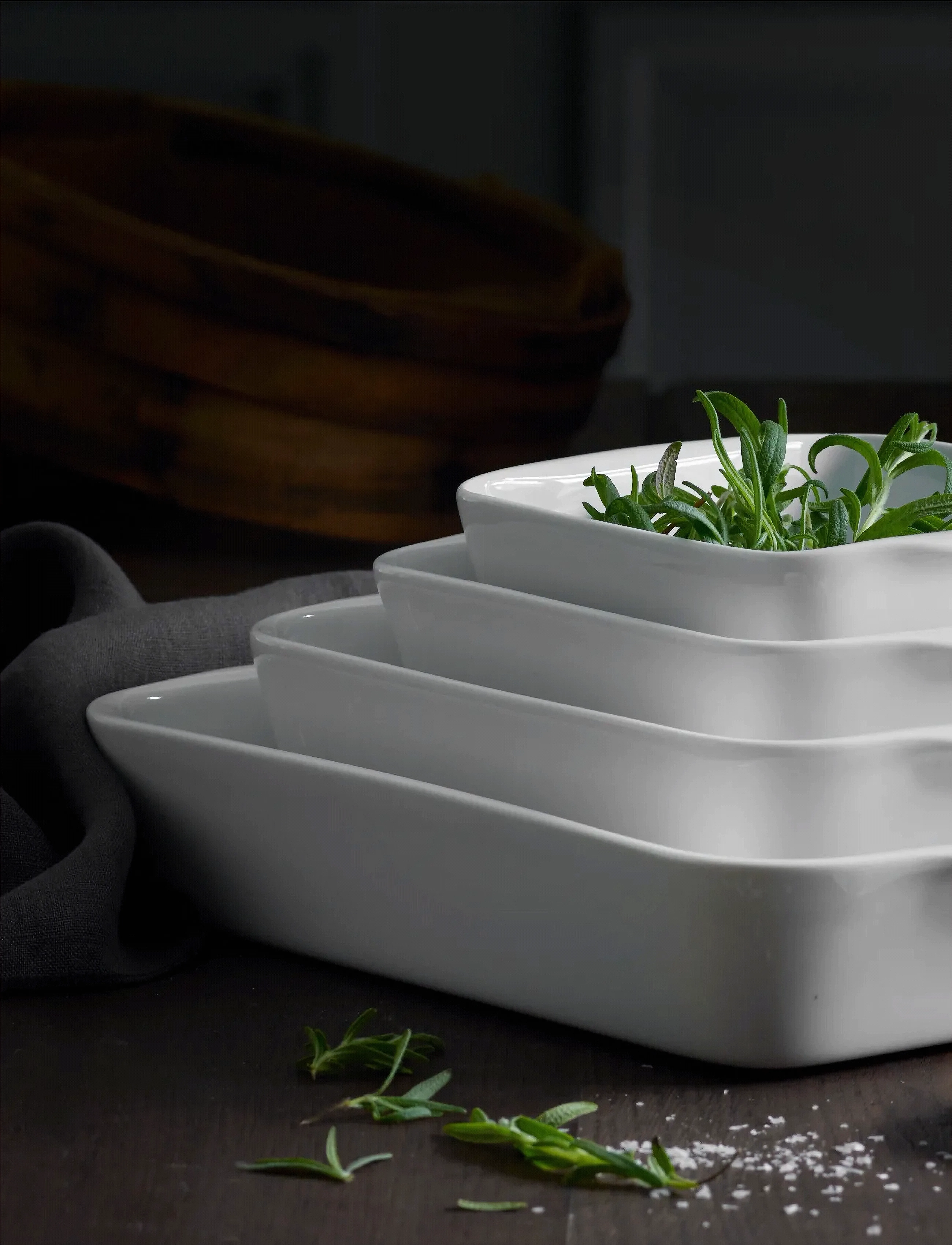 Pillivuyt Fad Nr. 2 Serie Originale, 17X17X4.5 cm, Kitchen, Weiß - Oven Molds, Homeware