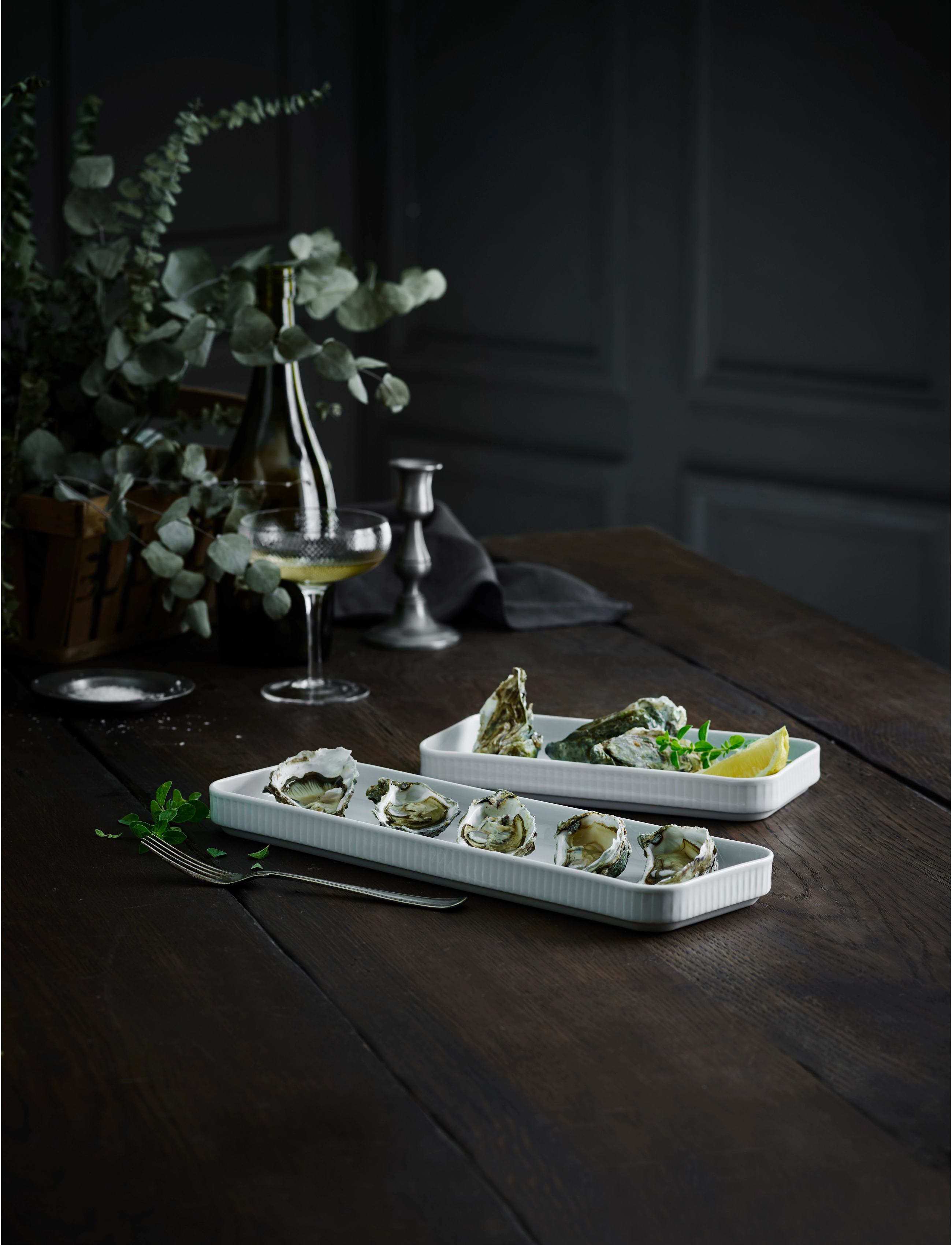 Pillivuyt Fad Rektangulært Plissé, 24X12 cm, Kitchen, Weiß - Oven Molds, Unisex
